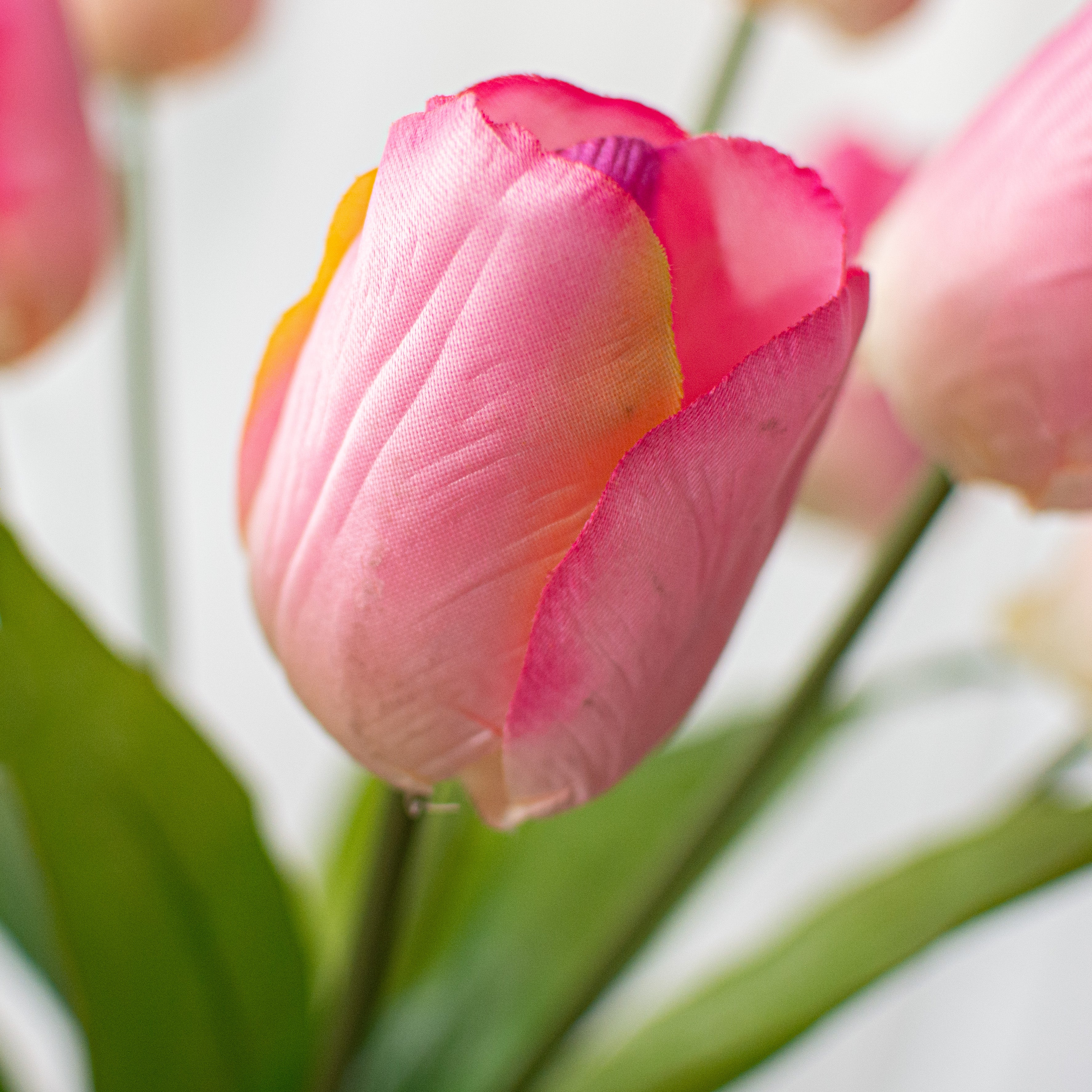 17" Tulips Bush: Pink