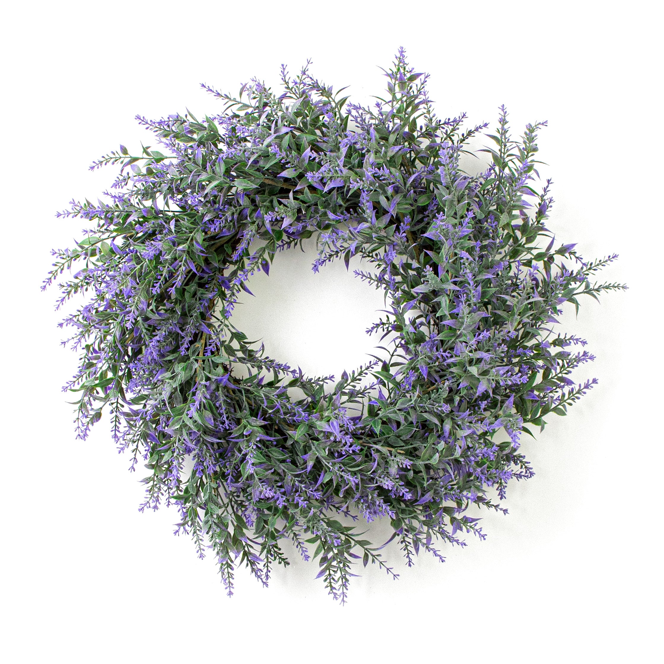 16" Lavender Wreath: Purple