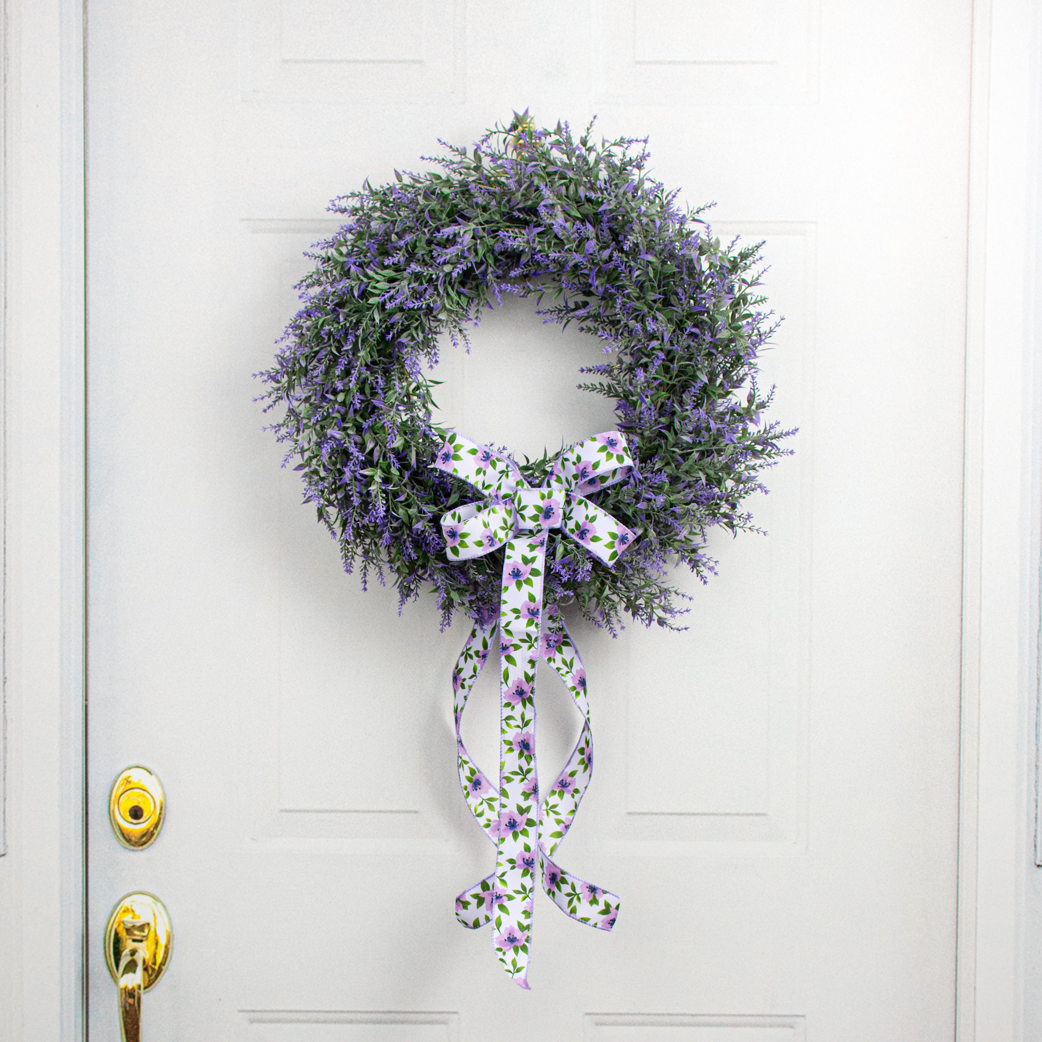 20" Lavender Wreath: Purple