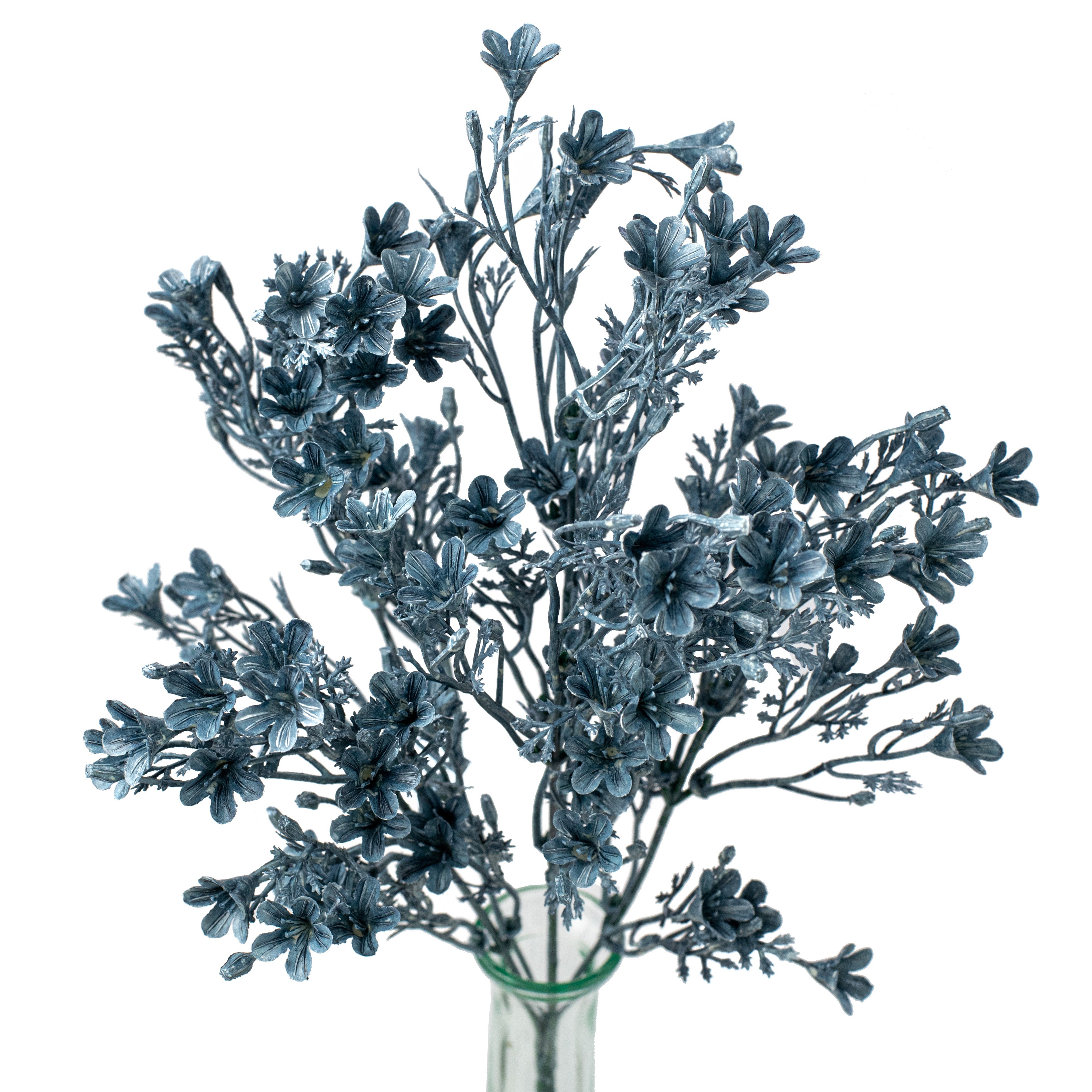 14" Wax Flower Bush: Blue