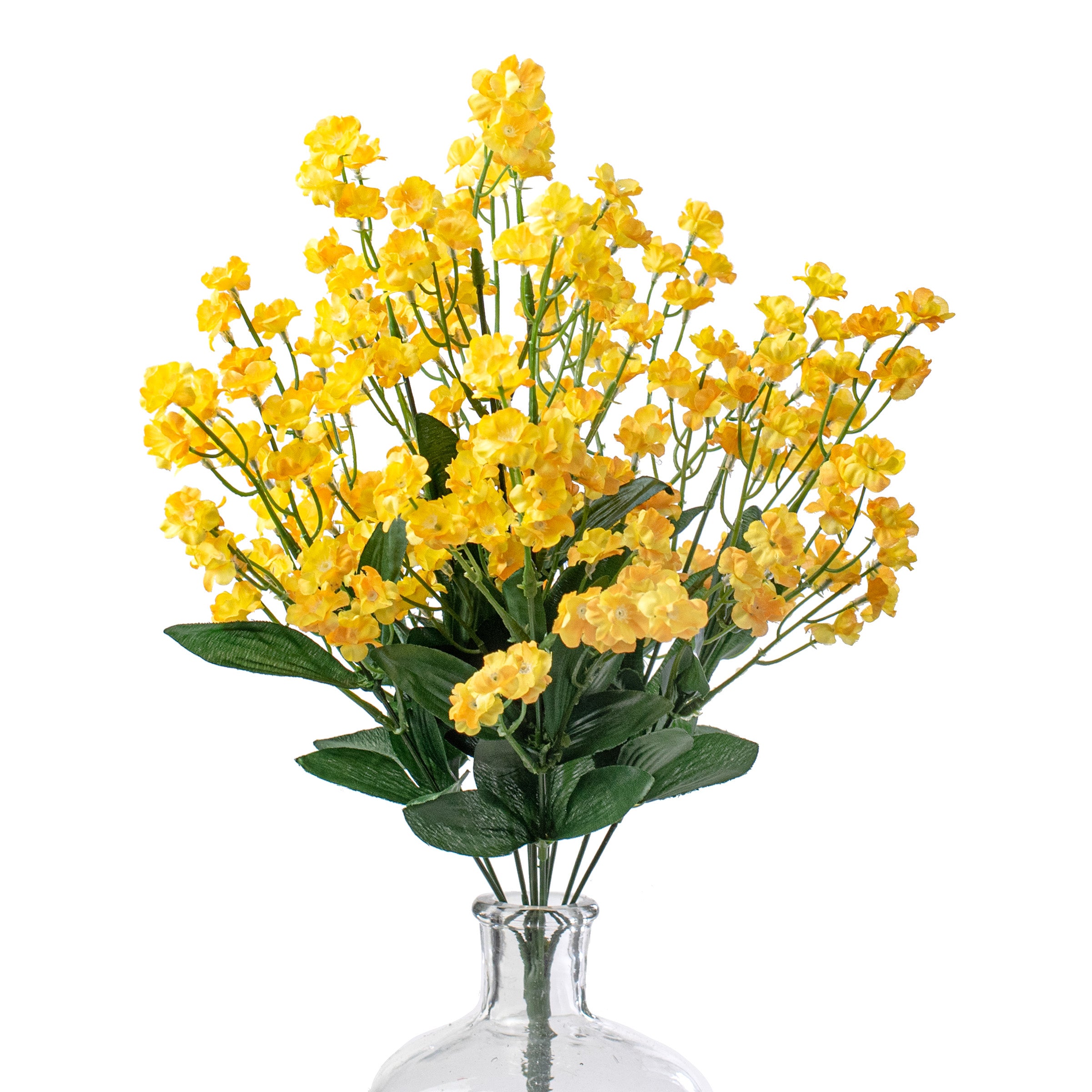 19" Colorfast Double Baby's Breath: Yellow