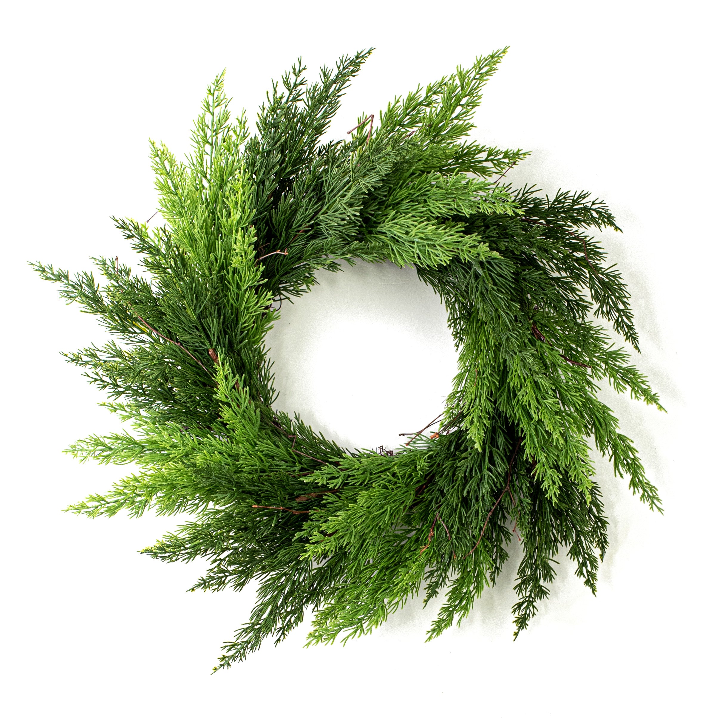 24" Green Cedar Wreath