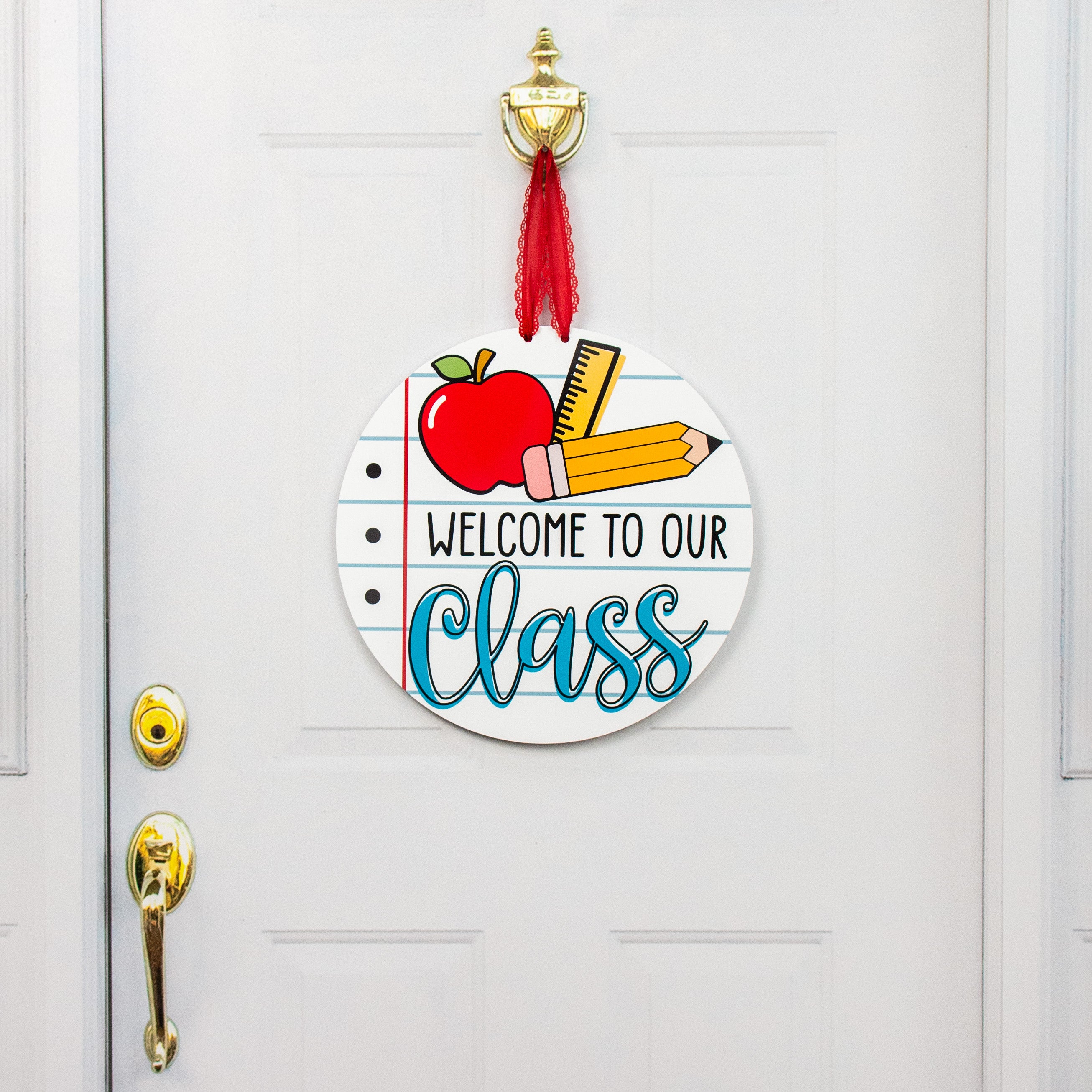 17" Waterproof Door Hanger: Welcome to our Class