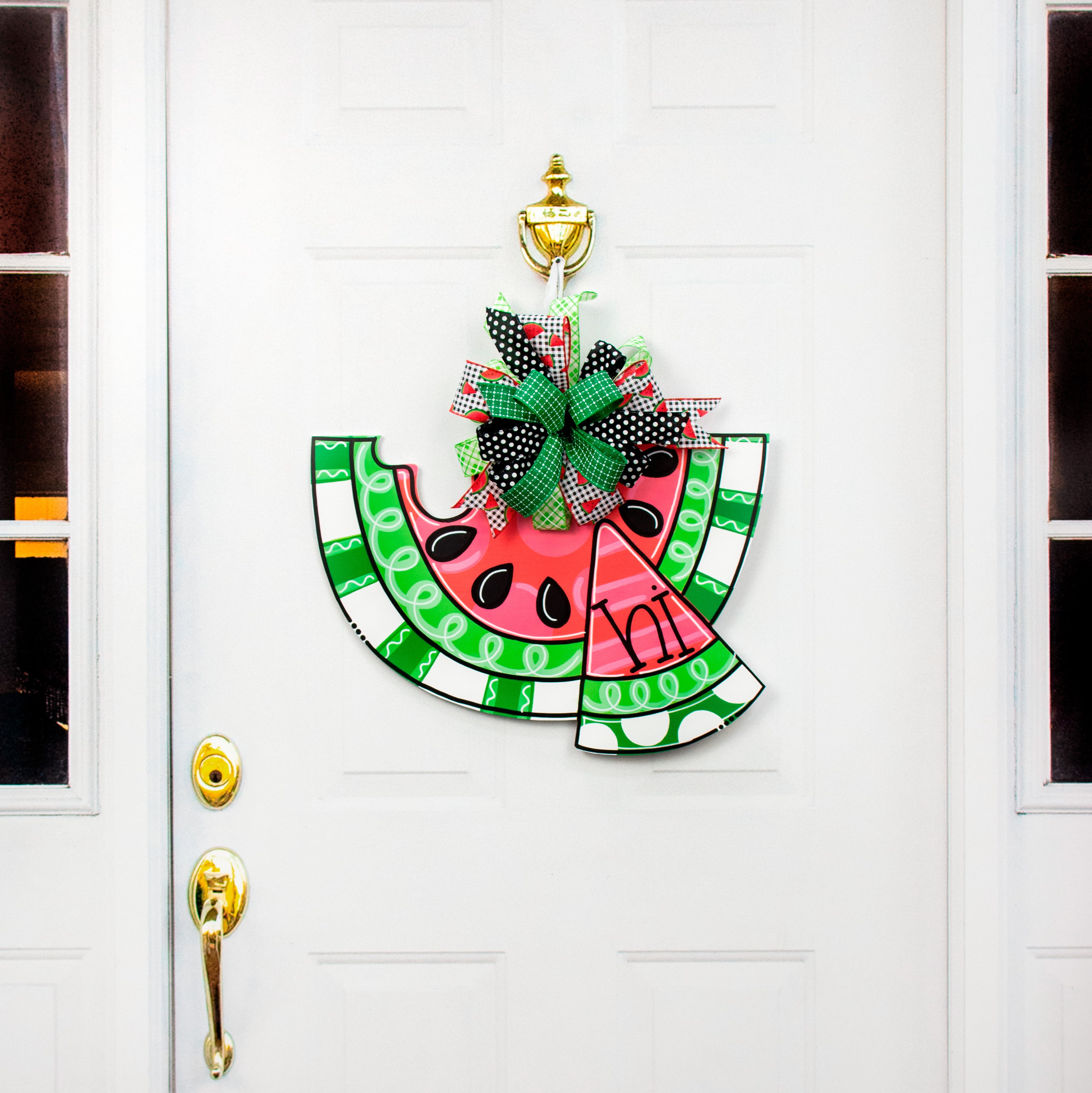 21" Waterproof Door Hanger: Hi Watermelon