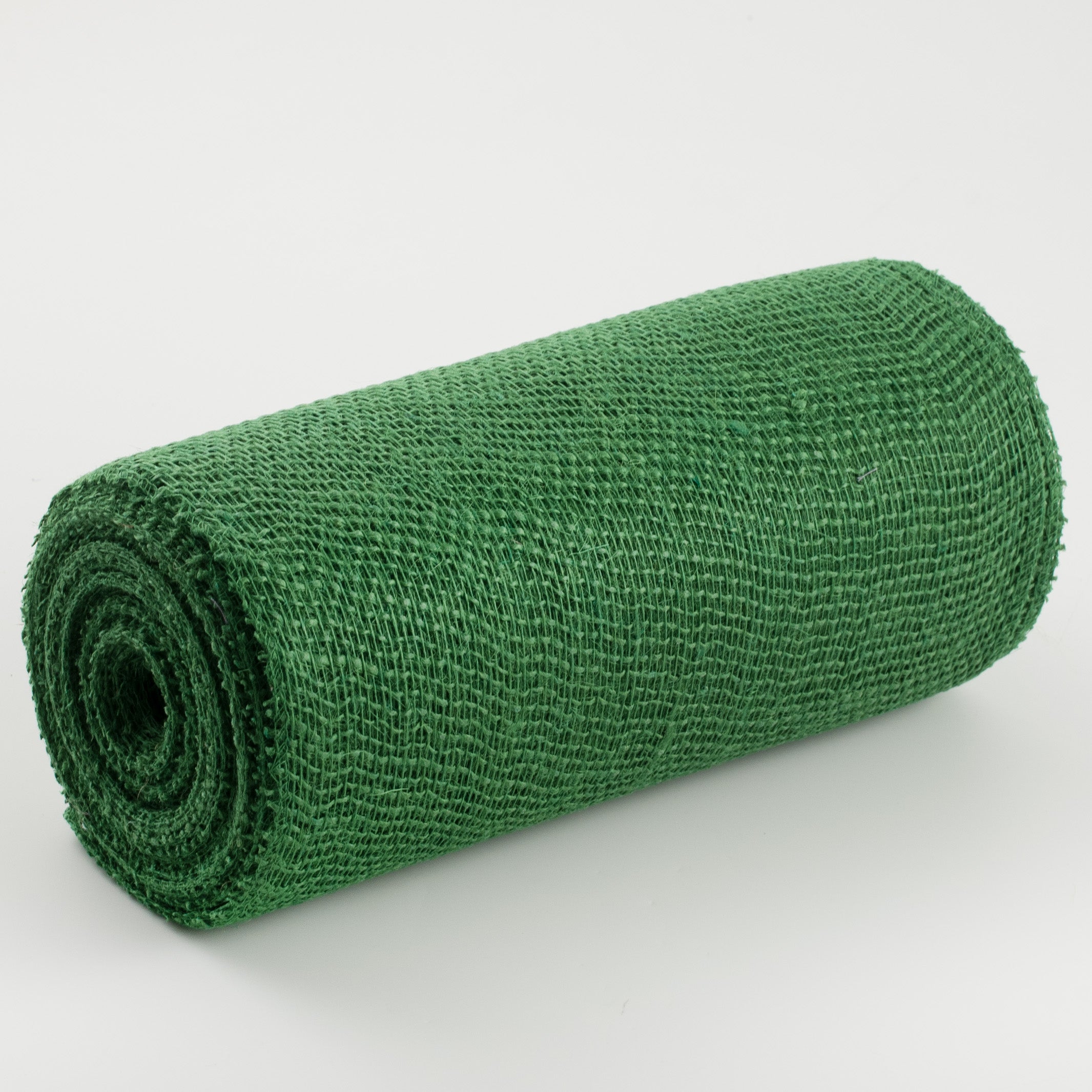 10" Jute Net Burlap Ribbon: Emerald Green (10 Yards)