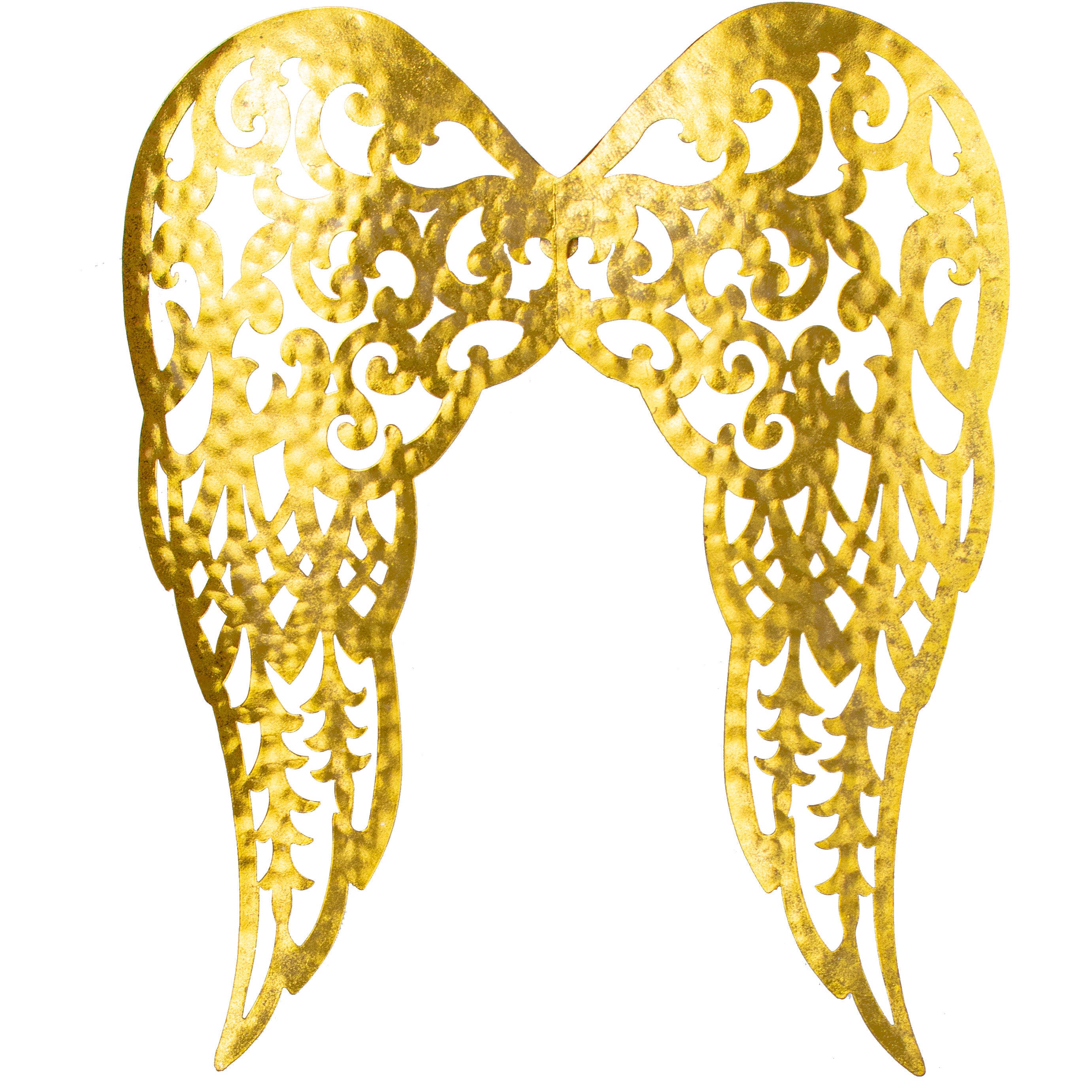 17" Filigree Angel Wings: Gold Leaf
