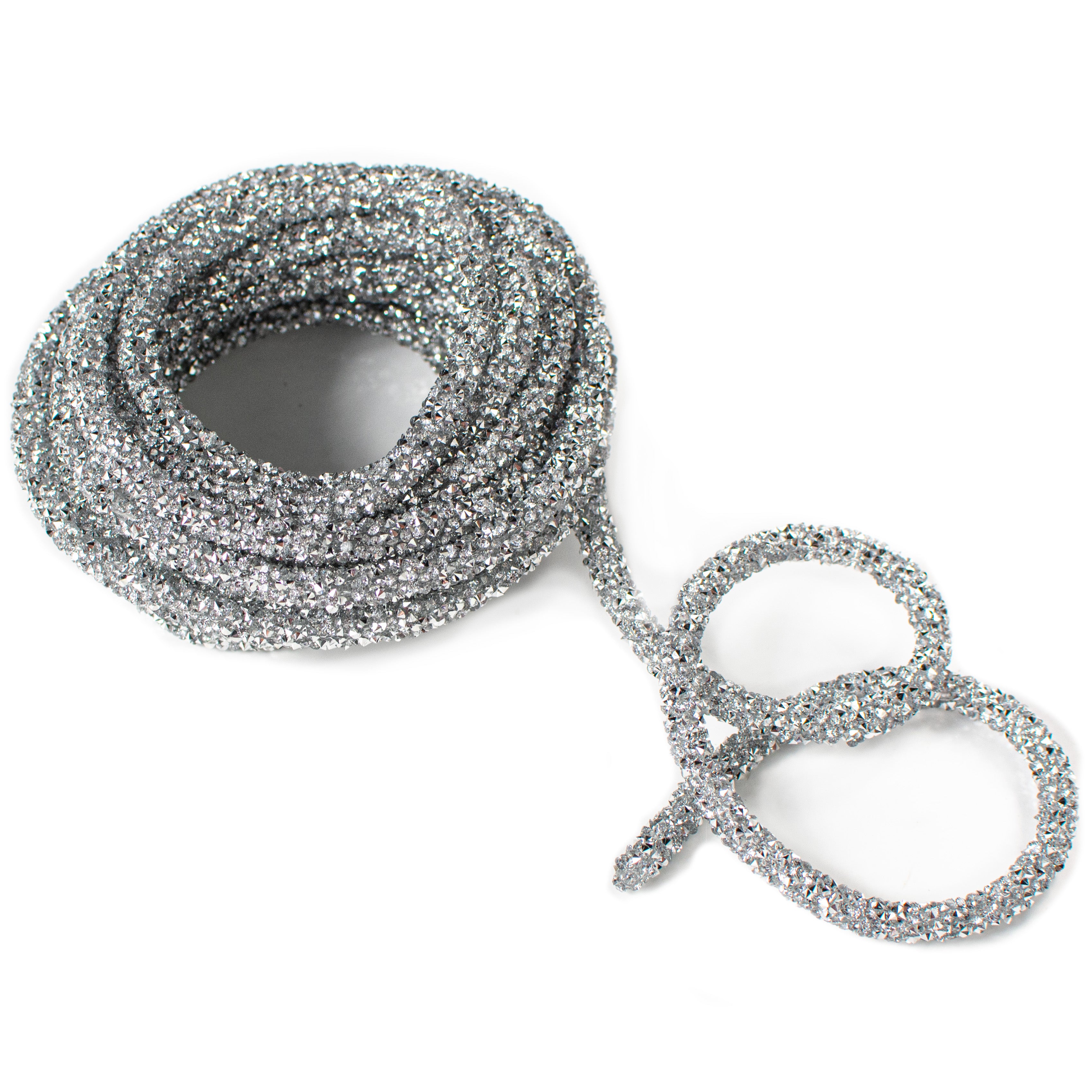 15' Diamond Rope Roll: Silver