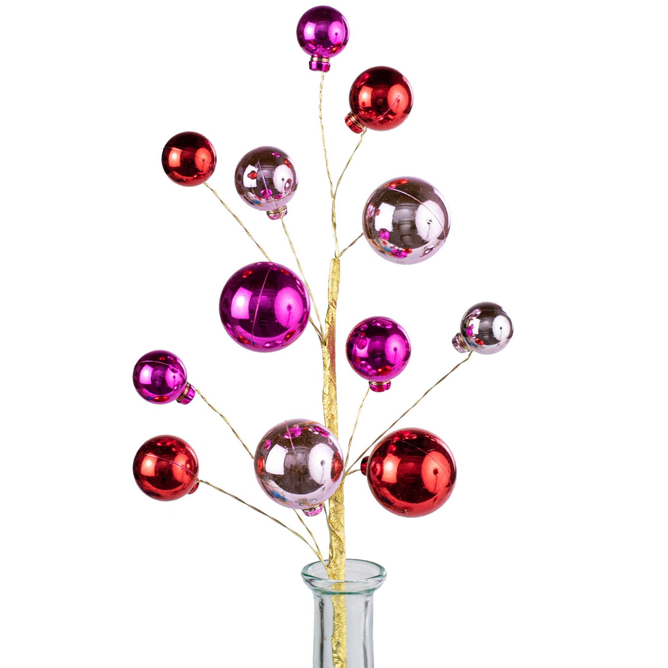 16" Ornament Pick: Pink & Red