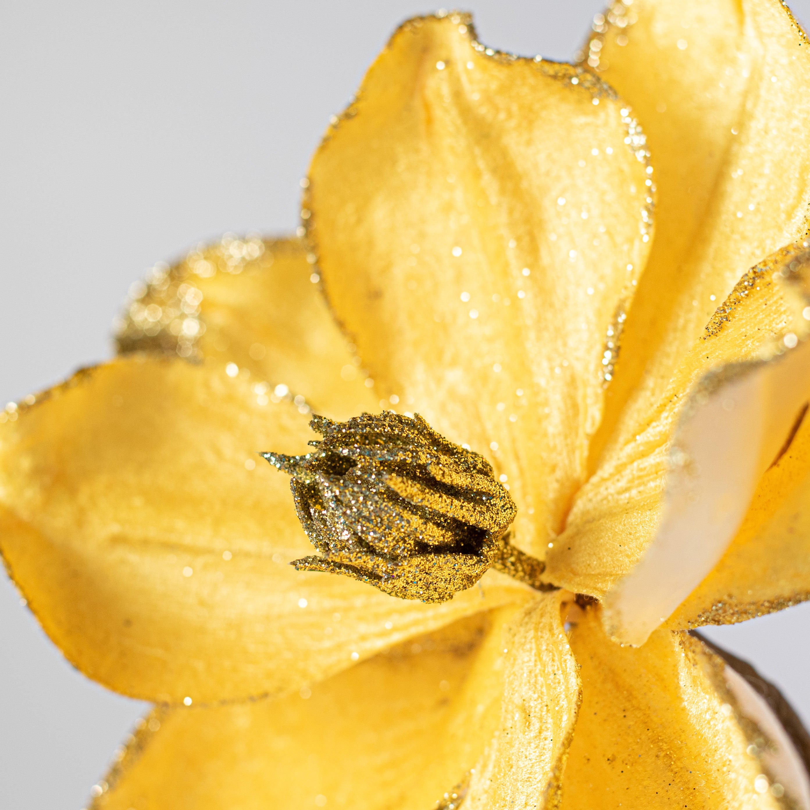14" Velvet Magnolia Pick: Yellow