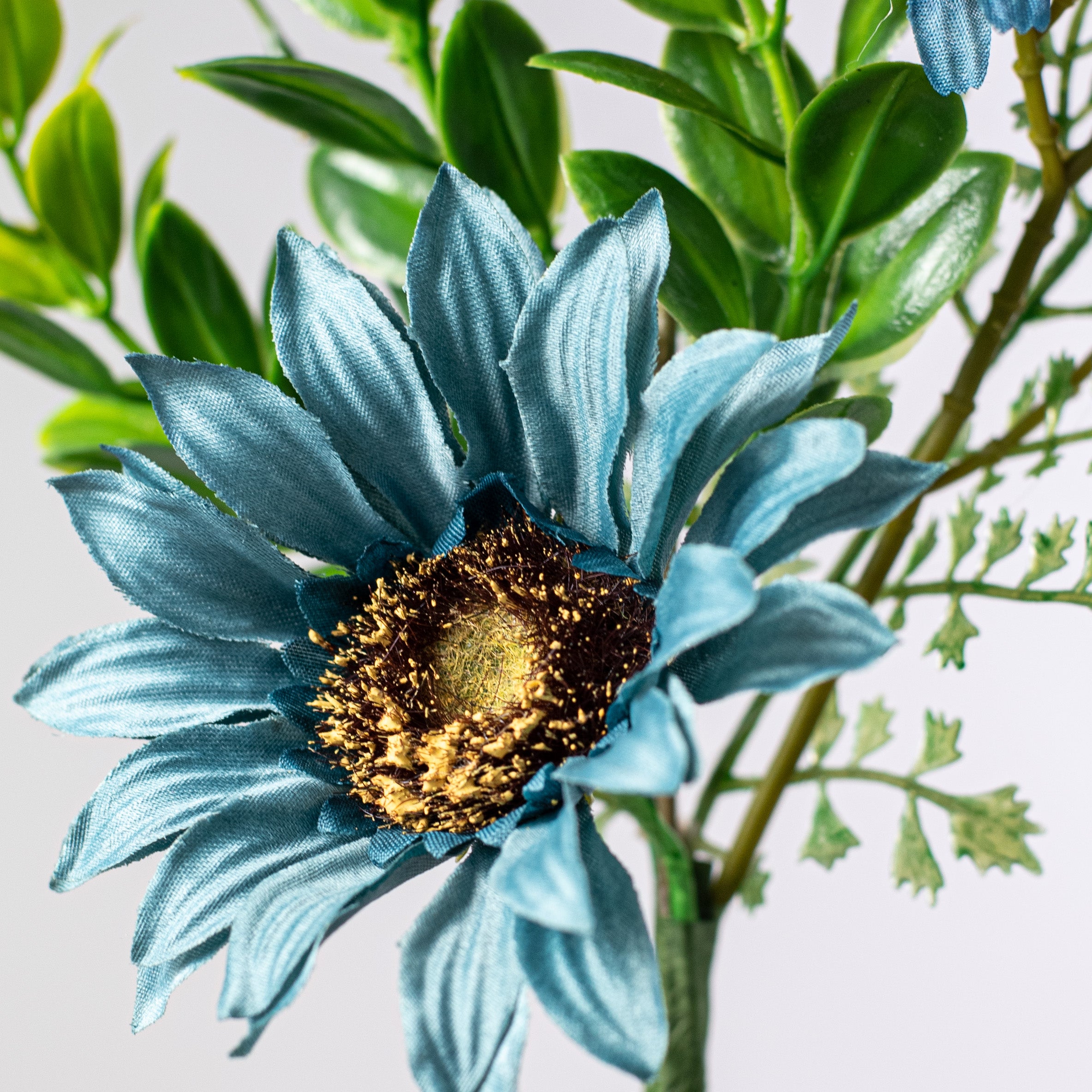 14" Sunflower Pick: Smoke Blue