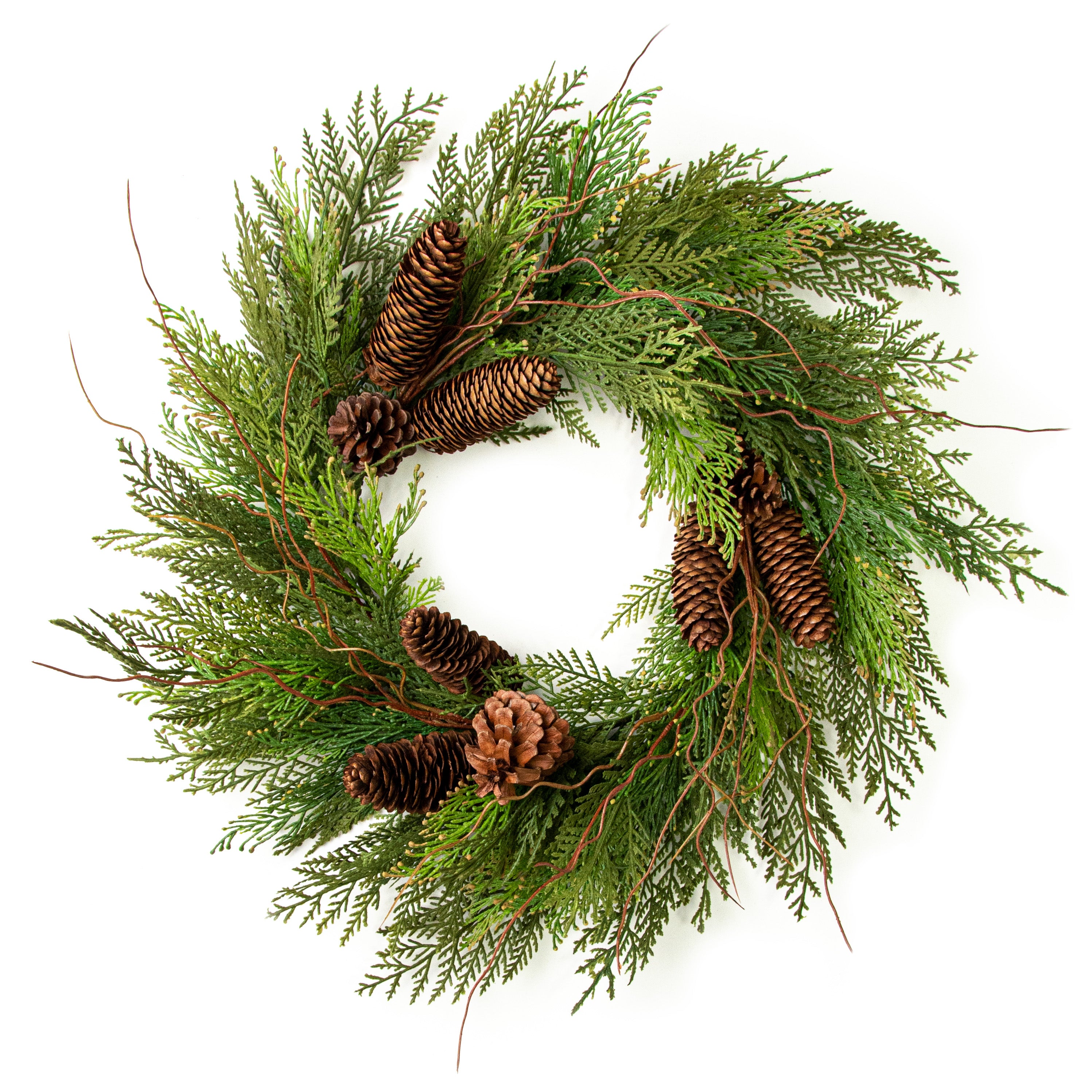 24" Incense Cedar Pine Wreath