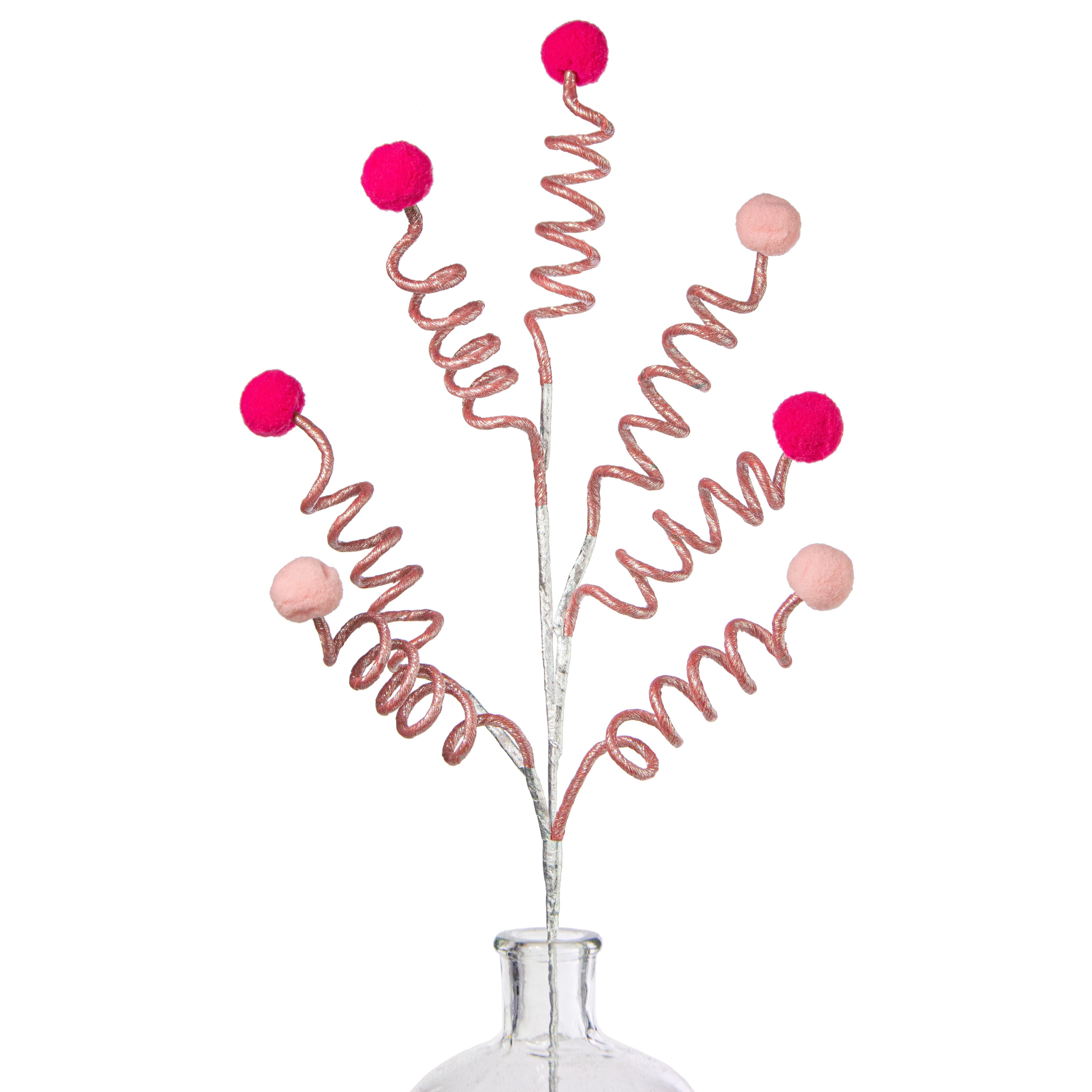29" Springy Ball Spray: Pink & Fuchsia