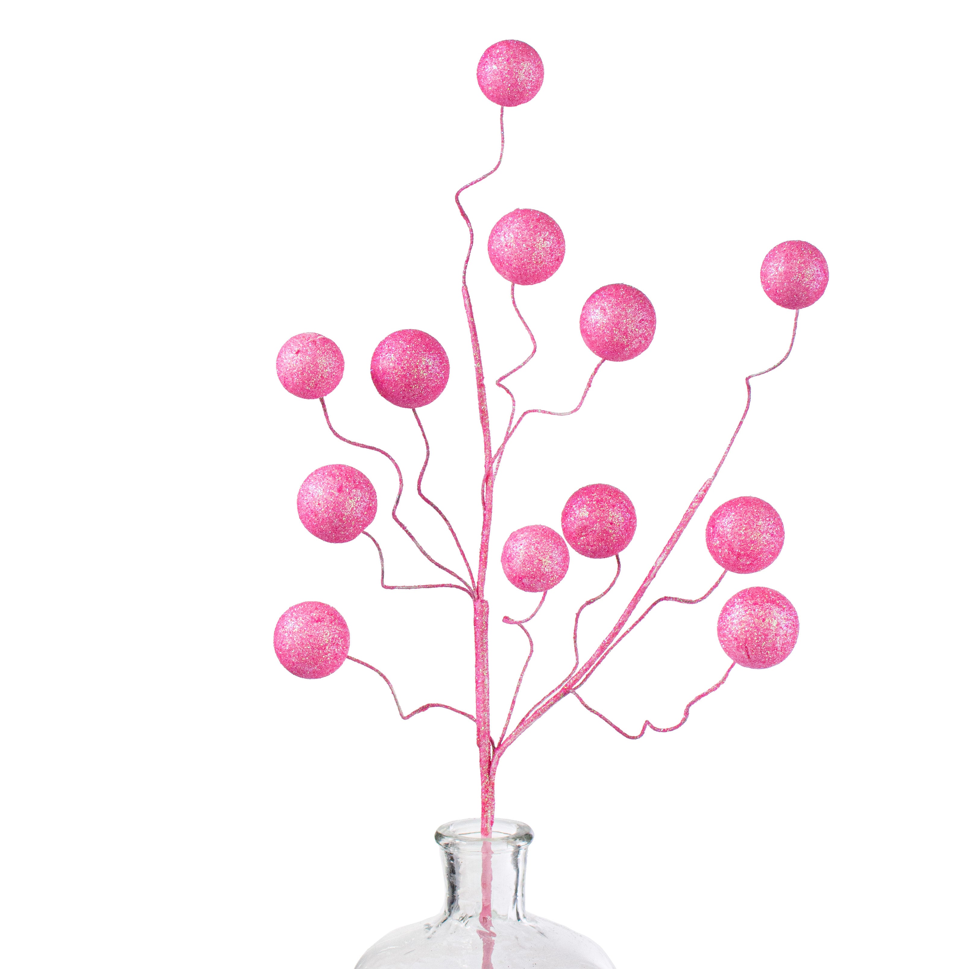 24" Glitter Ball Spray: Pink