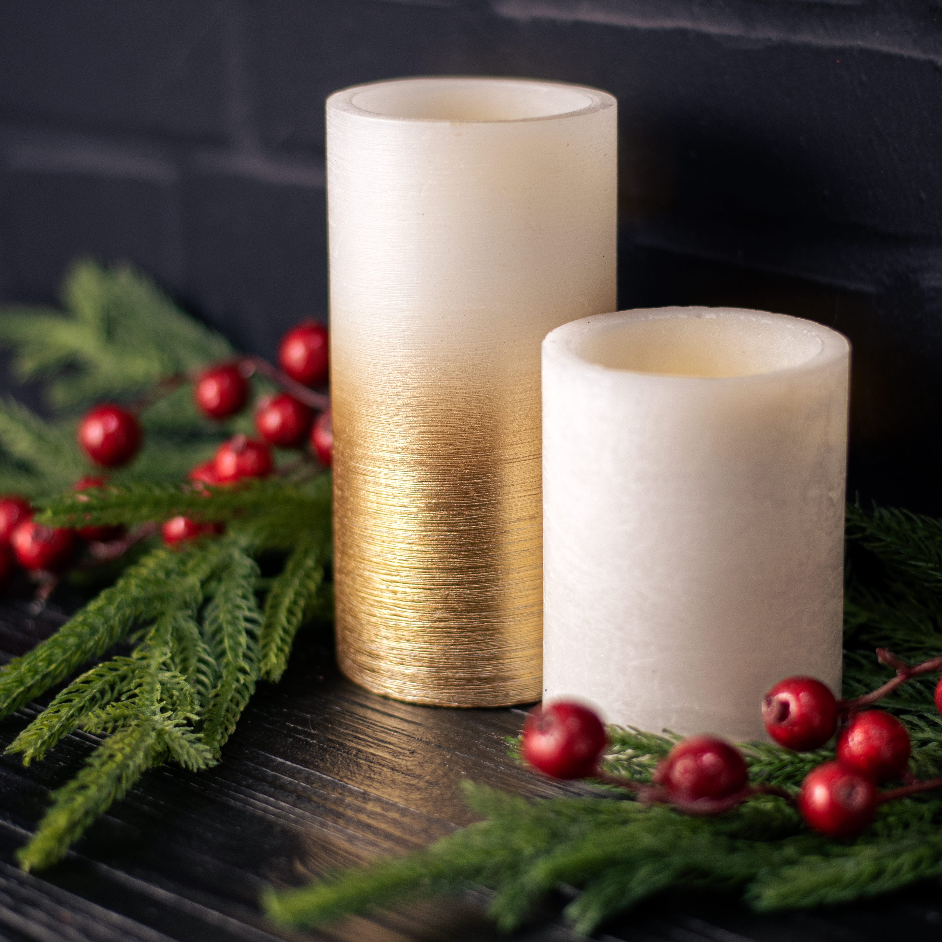4" Frosted Flameless Candle: White