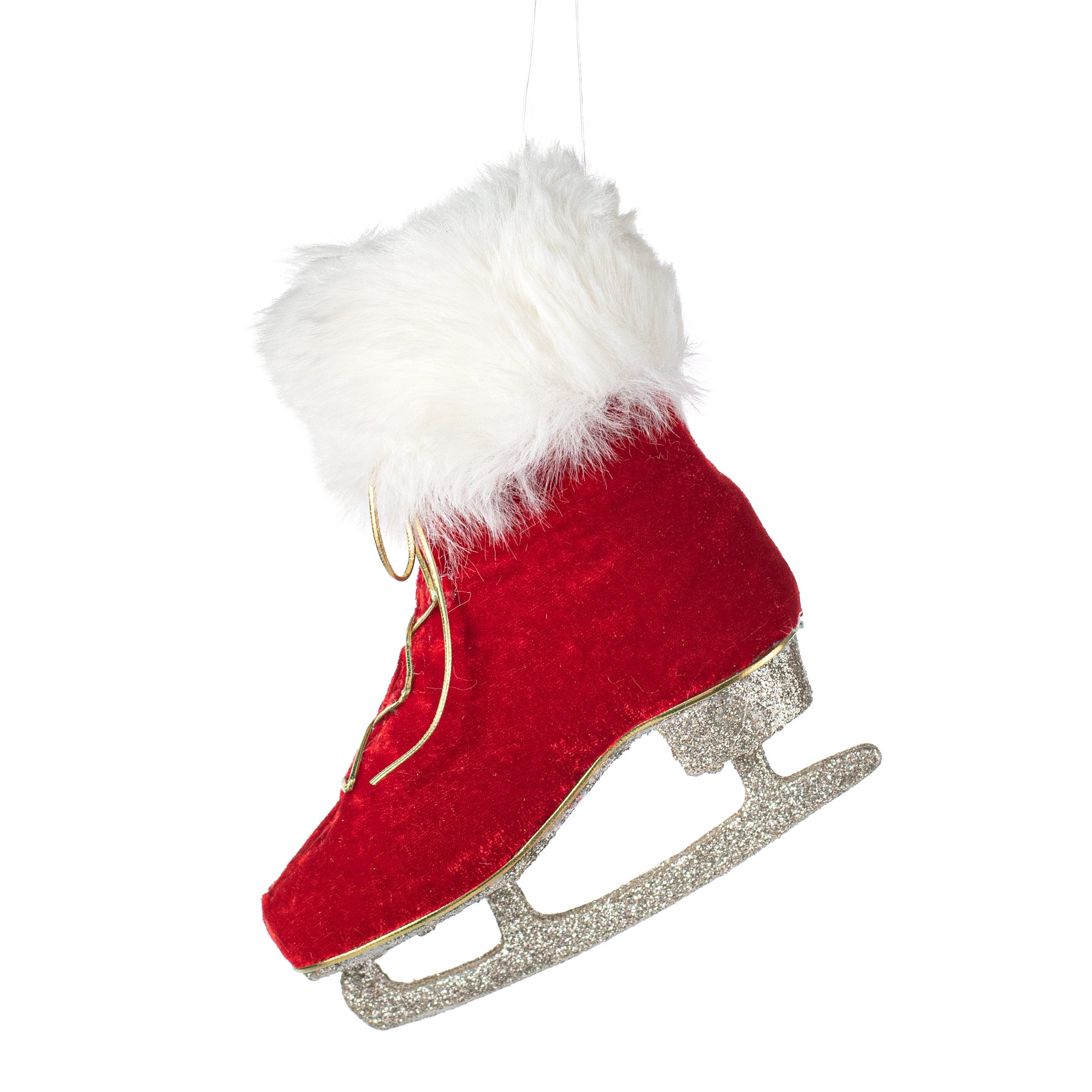 7" Red Ice Skate Ornament