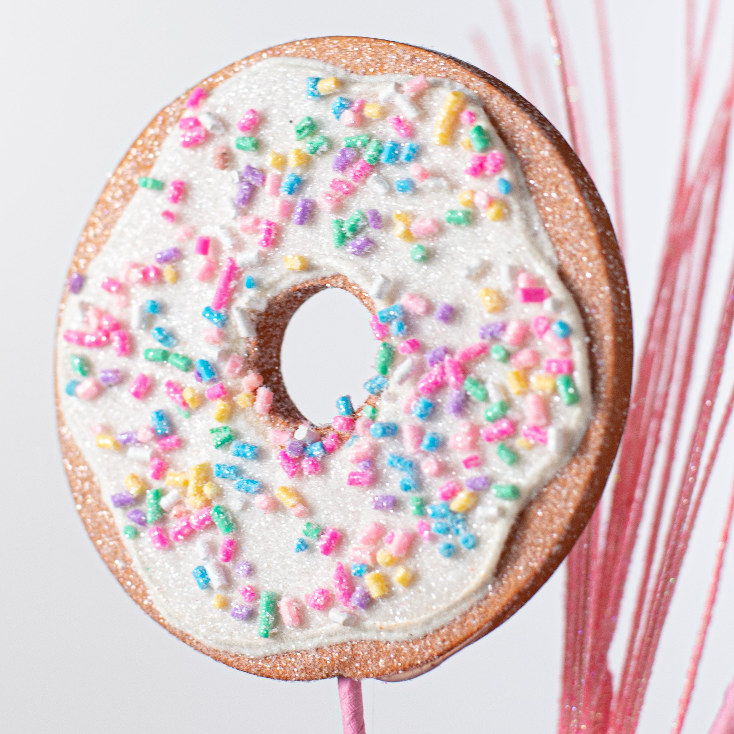 24" Donut Cookie Spray: Fuchsia, Blue, White