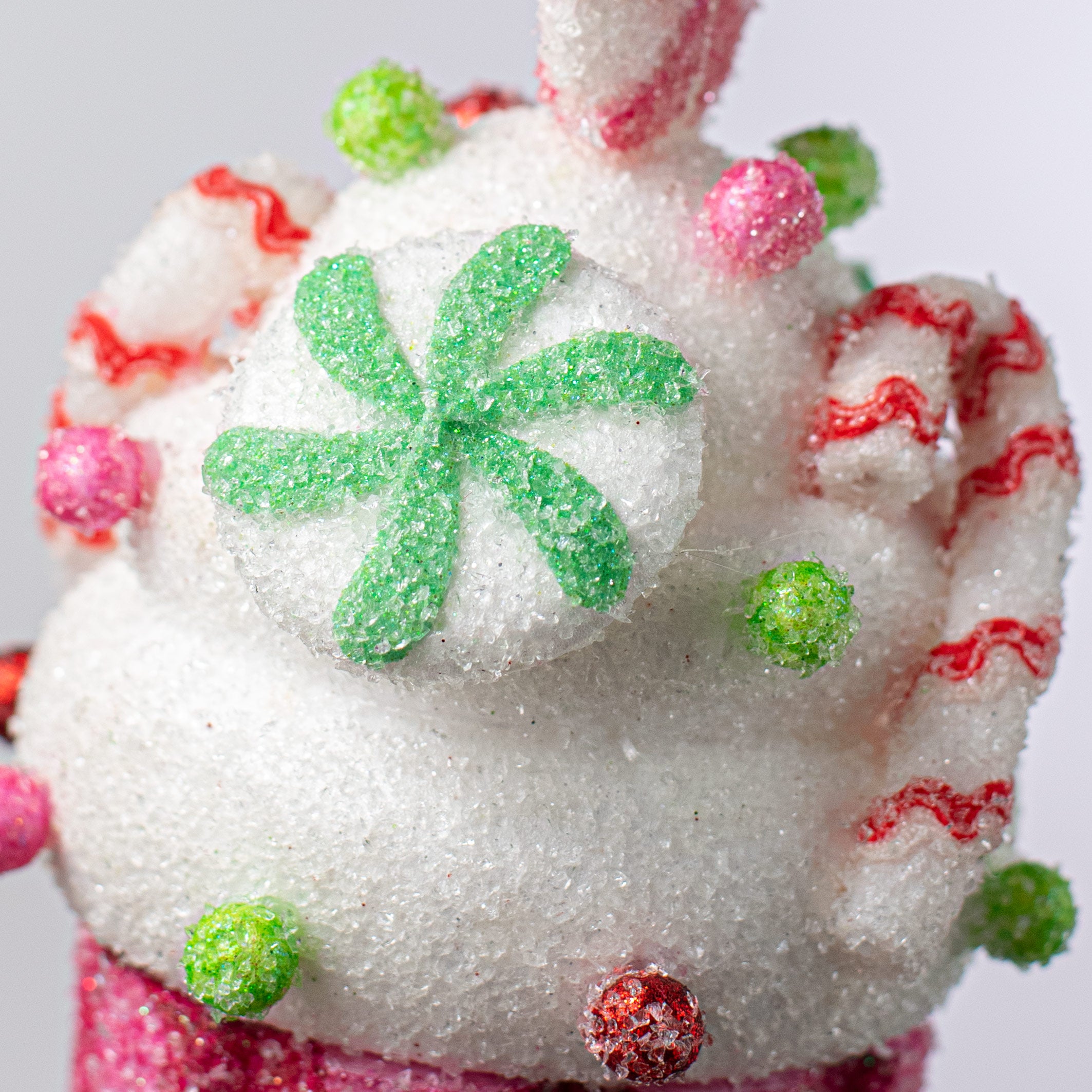 16" Candy Cane Cupcake Pick: Hot Pink