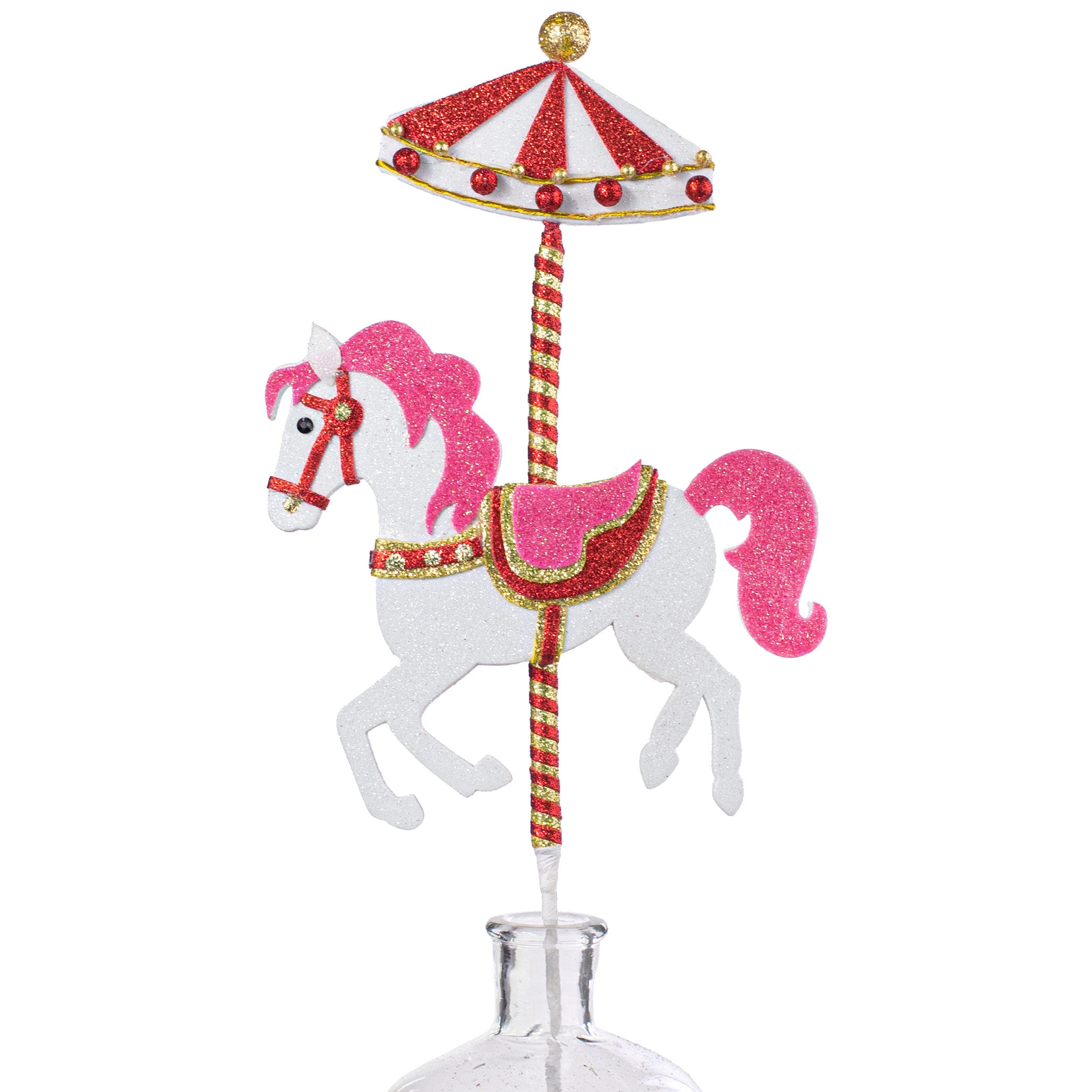 26" Carousel Horse Pick: Pink