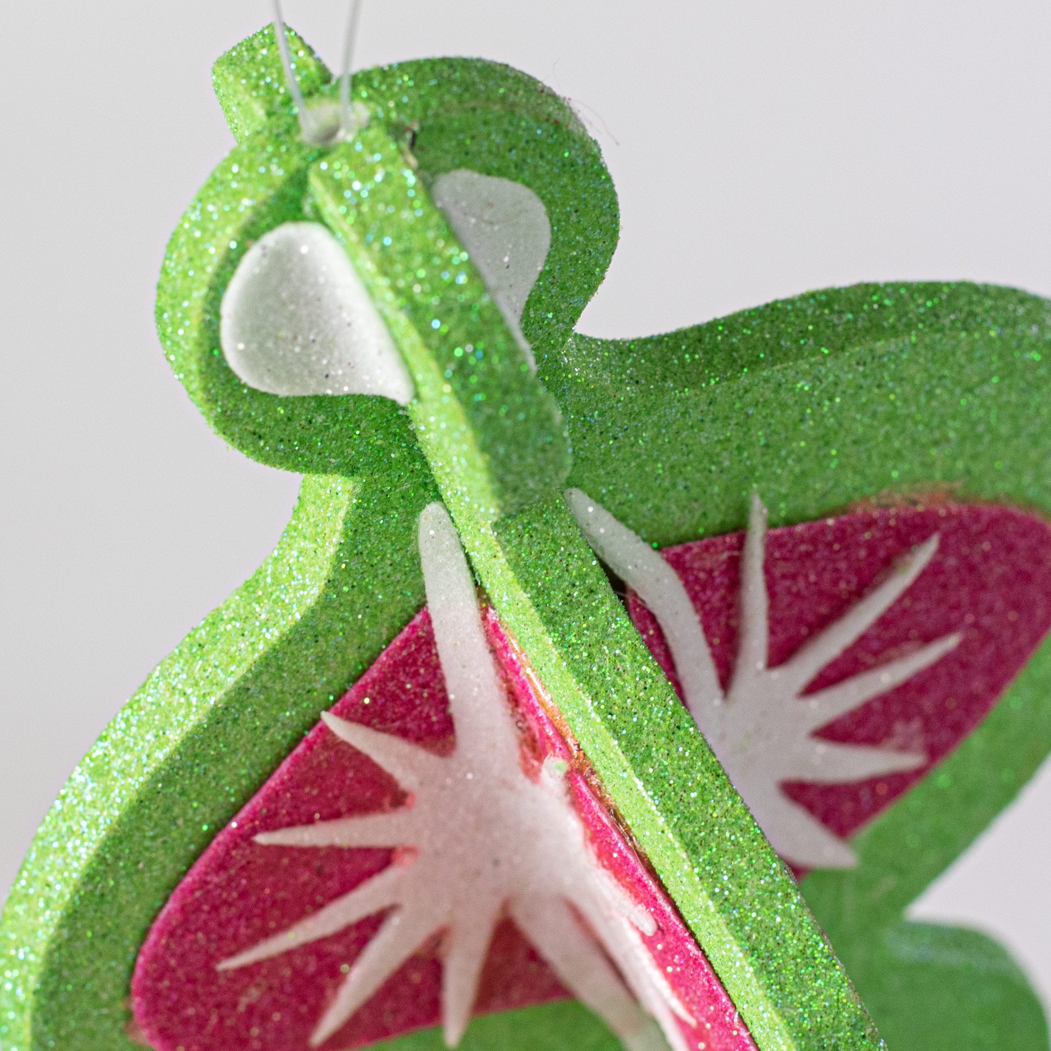 10" Whimsical Lantern Ornament: Green