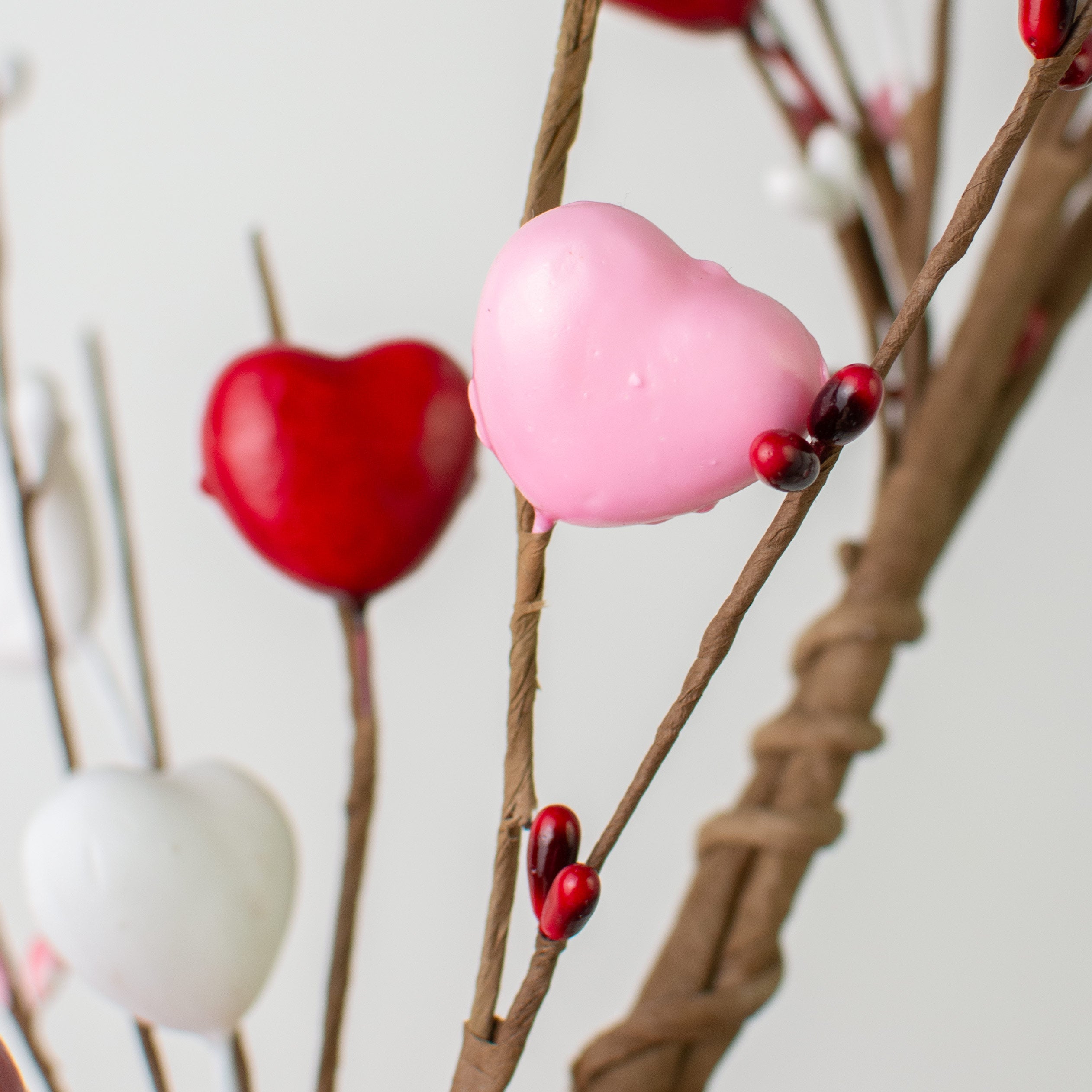 5' Valentine's Day Heart Garland: Red, Pink, White