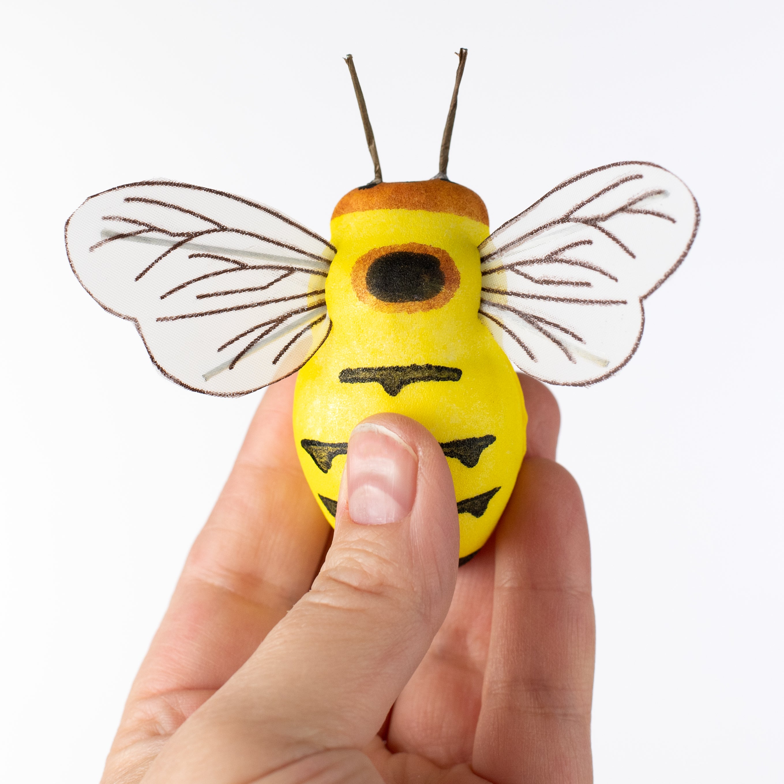 3" Yellow Bumble Bee Ornament
