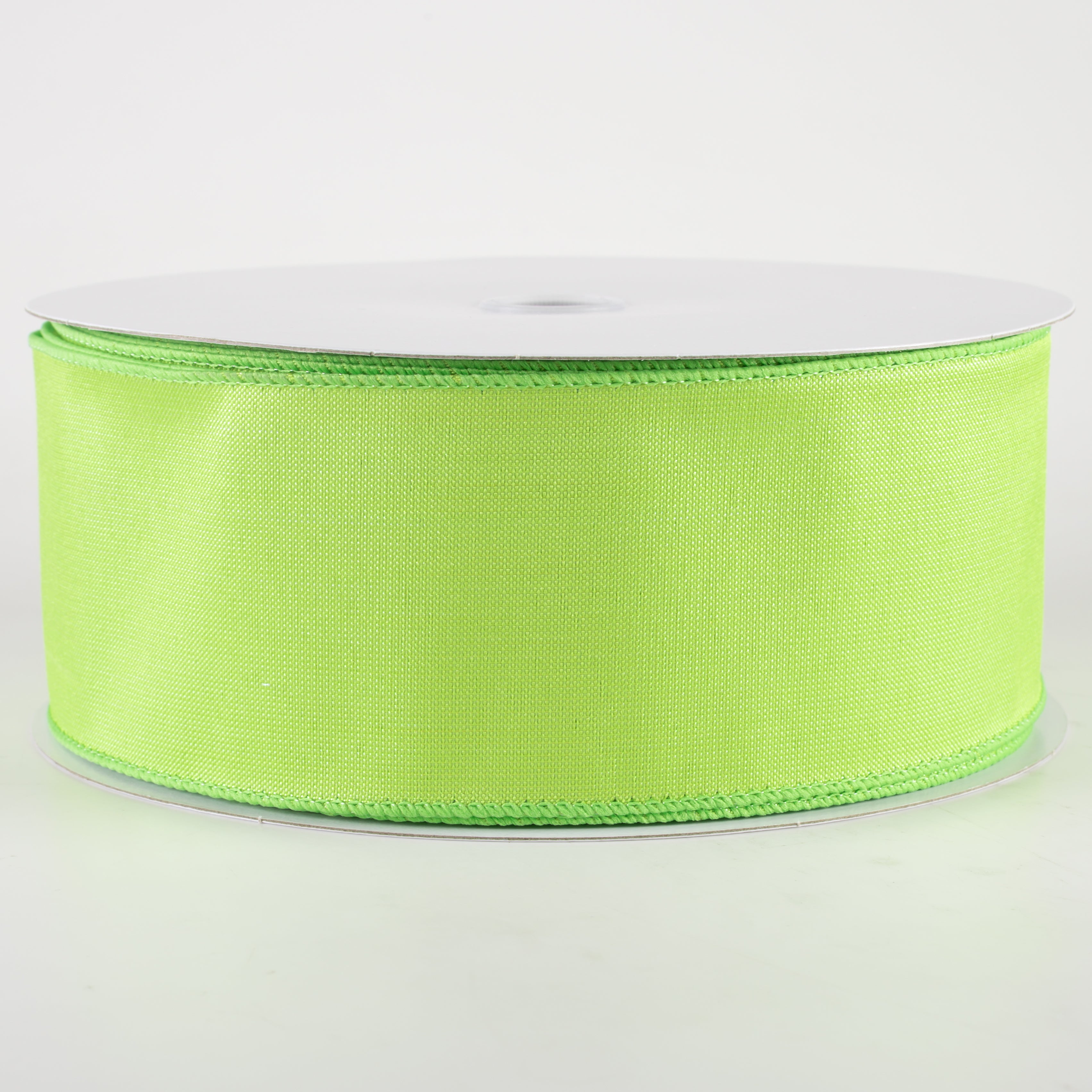 2.5" Lala Iridescent Solid Ribbon: Lime (50 Yards)