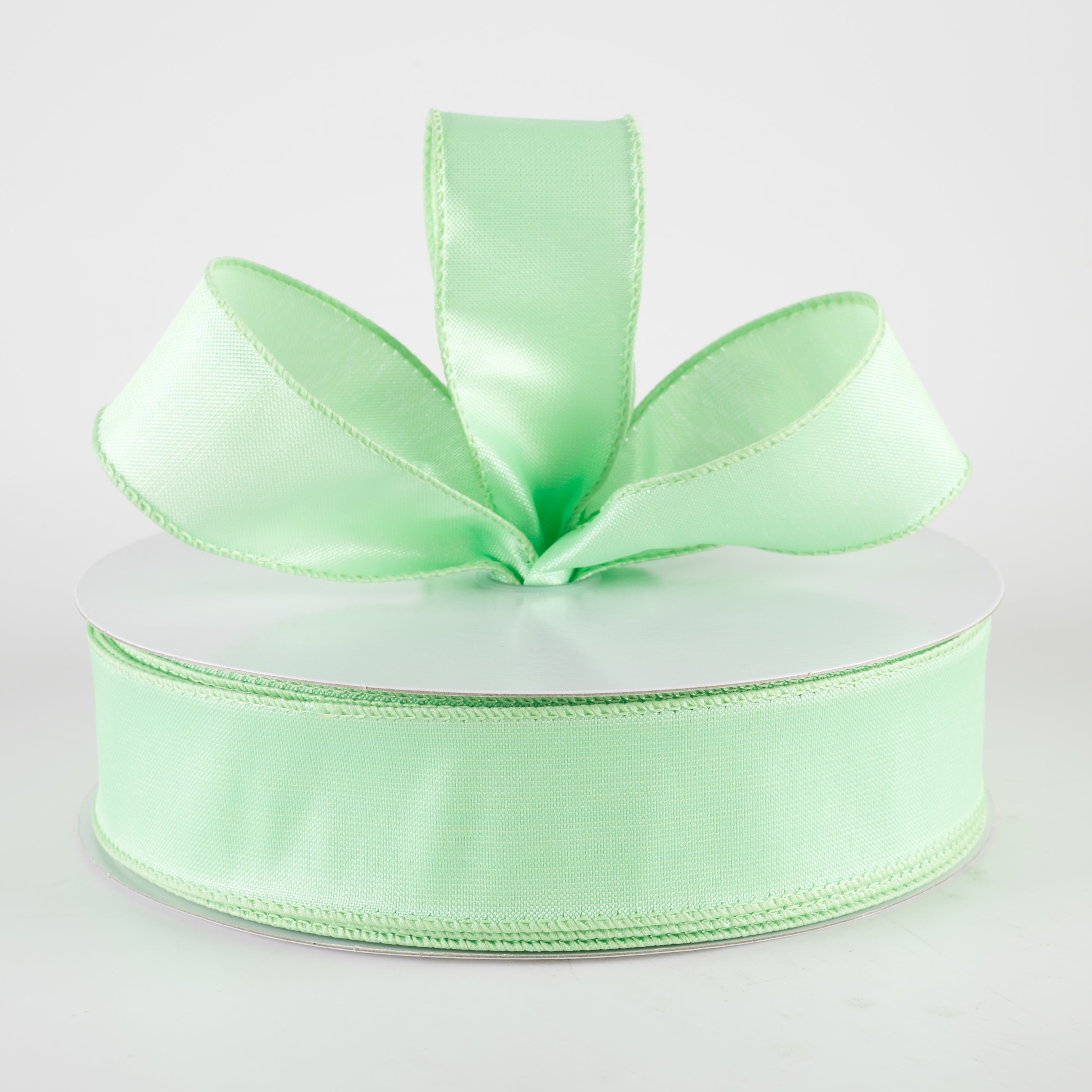 1.5" Lala Iridescent Solid Ribbon: Mint Green (50 Yards)