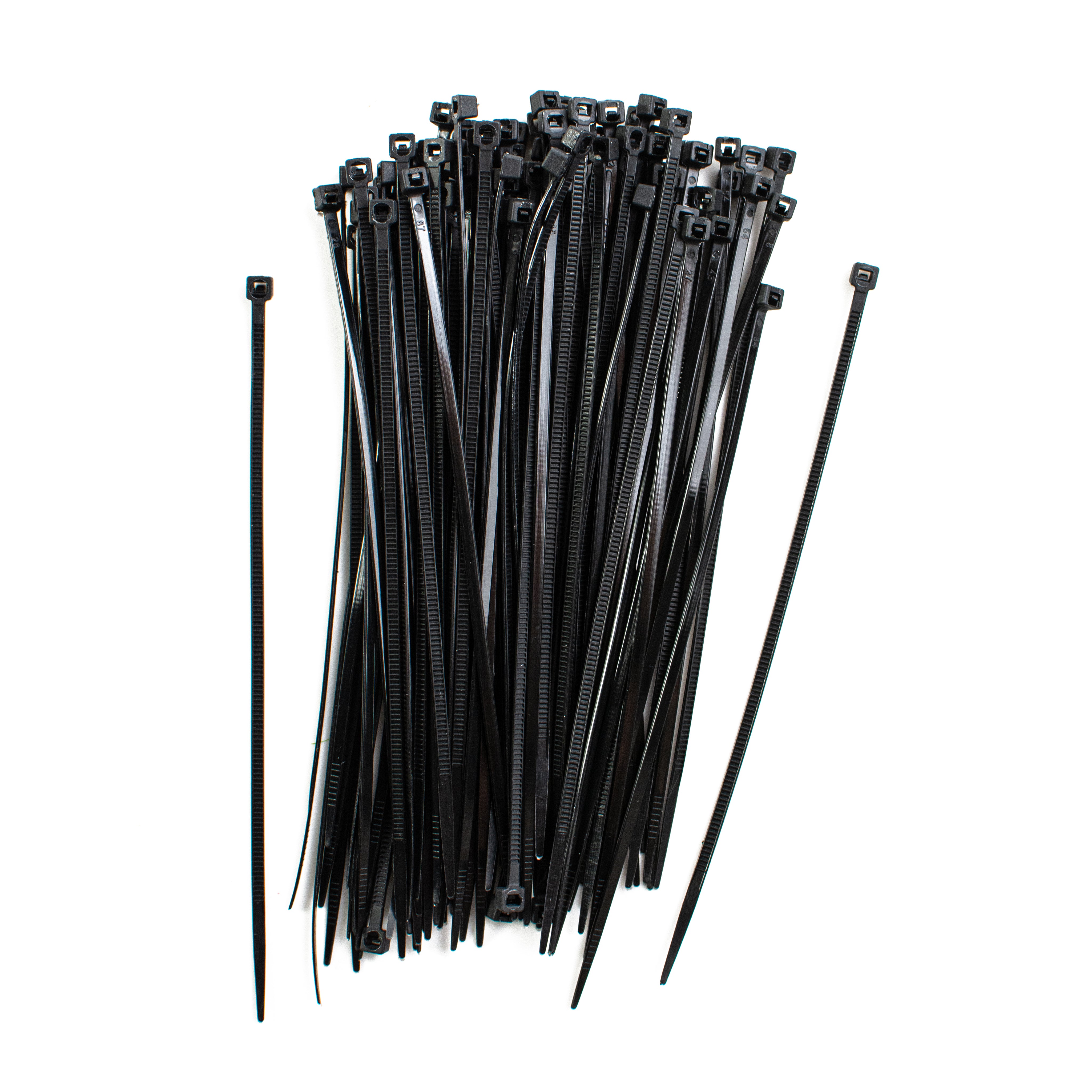 6" x 2.8mm Zip Ties: Black (100)