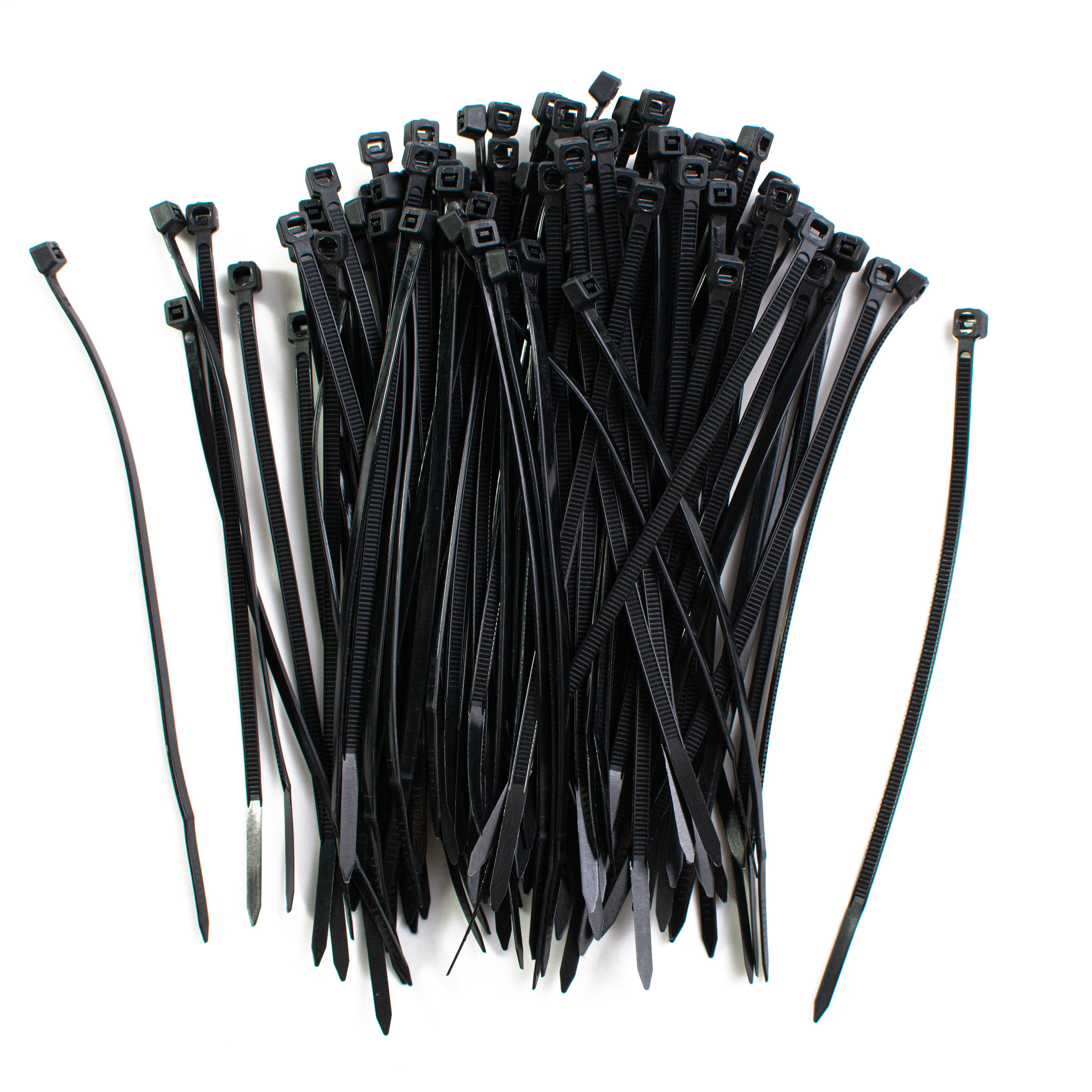 6" x 3.6mm Zip Ties: Black (100)