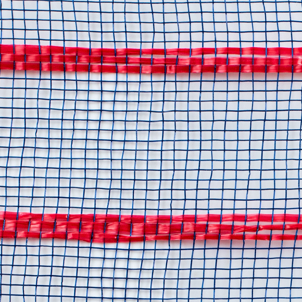 10" Vertical Wide Stripe Mesh: Navy Blue & Red