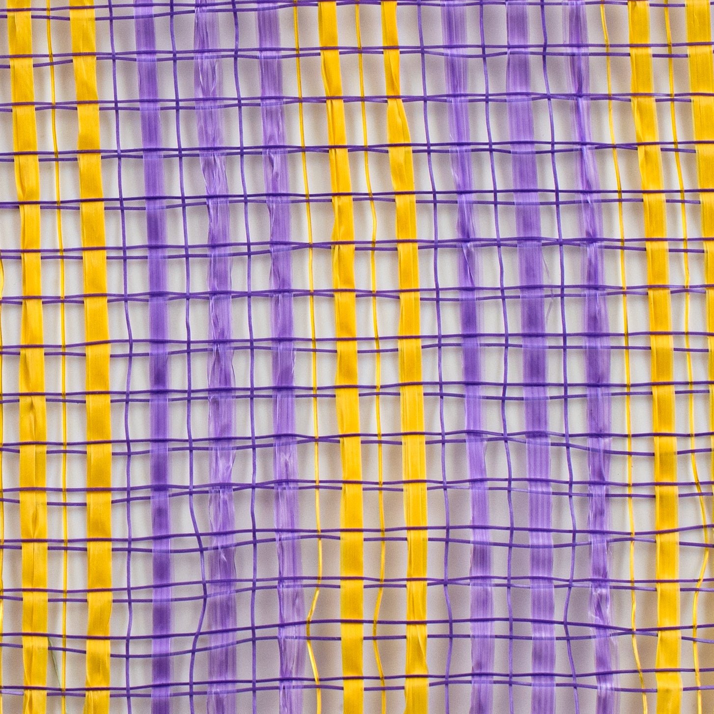 10" Wide Strip Mesh: Purple & Yellow