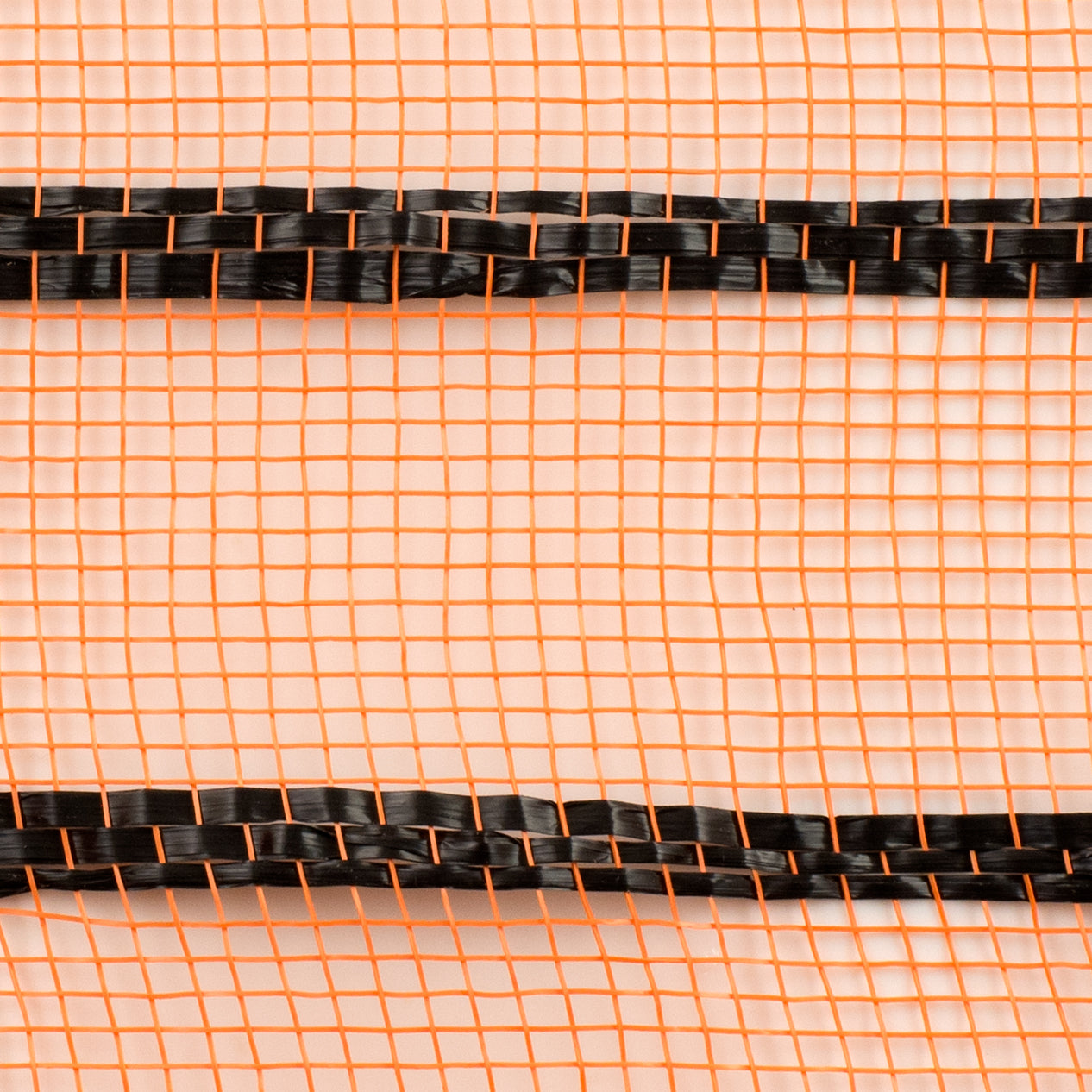 10" Vertical Wide Stripe Mesh: Orange & Black