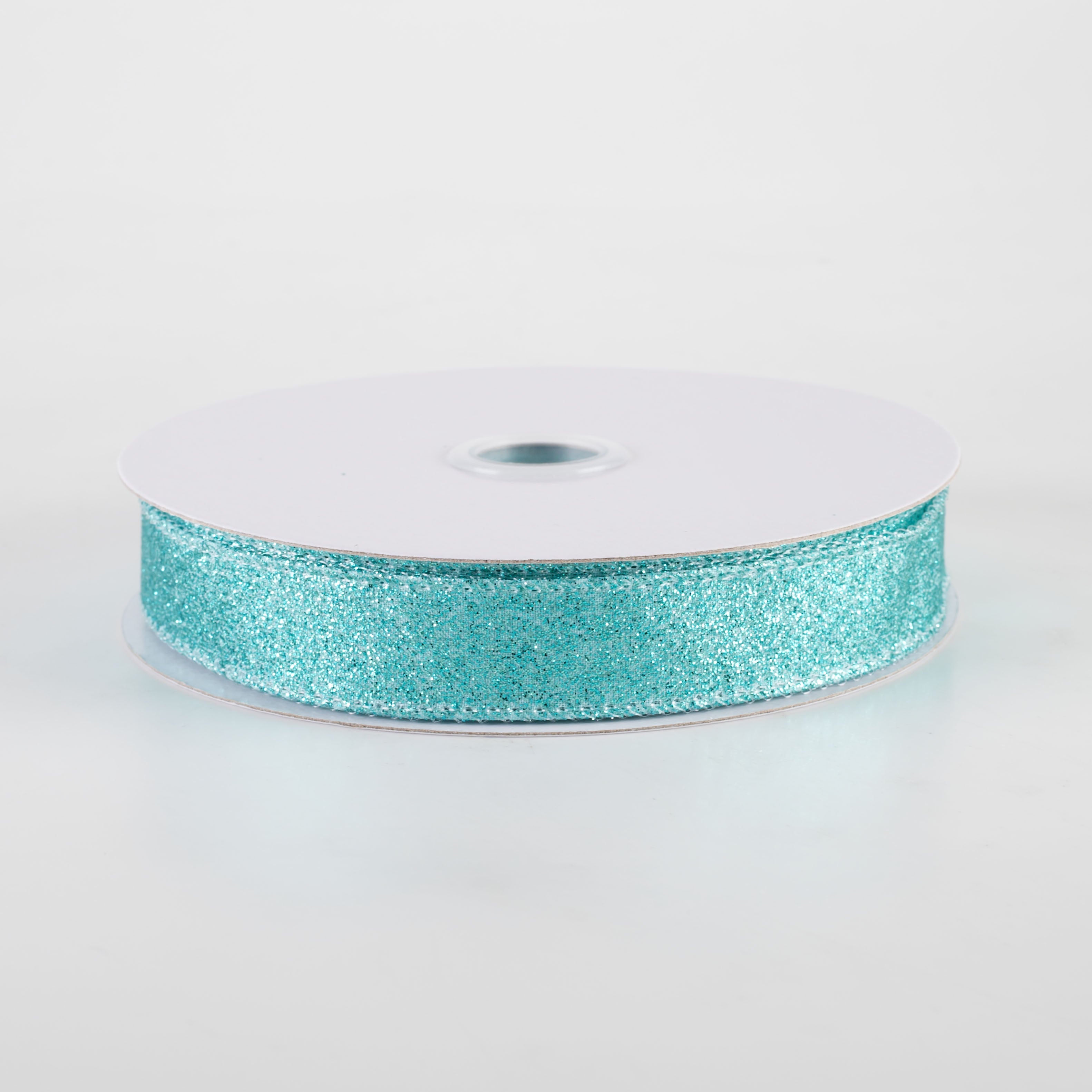 5/8" Shimmer Glitter Ribbon: Ice Blue (10 Yards)