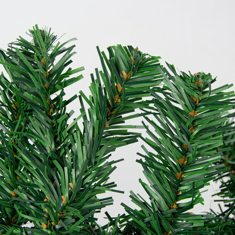 9' PVC Pine Garland: Two-Tone Green (201 Tips)