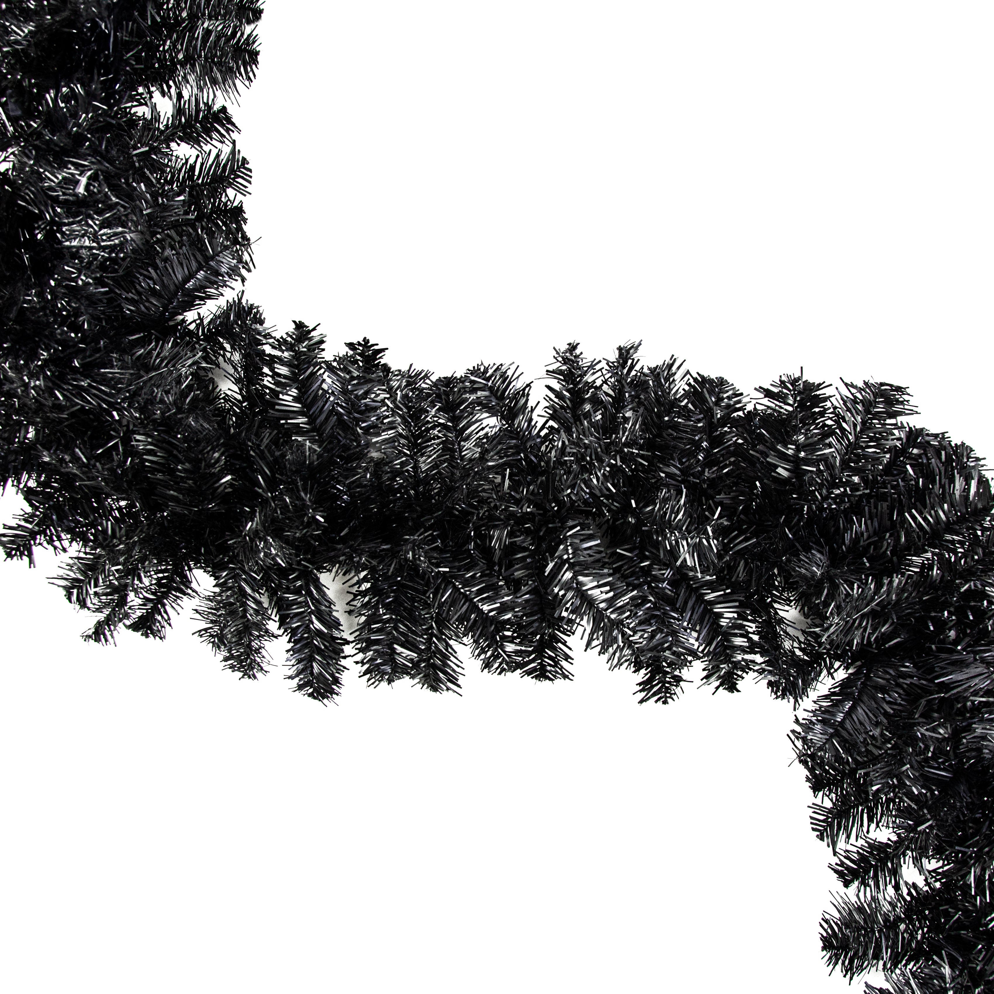 9' PVC Pine Garland: Black (201 Tips)