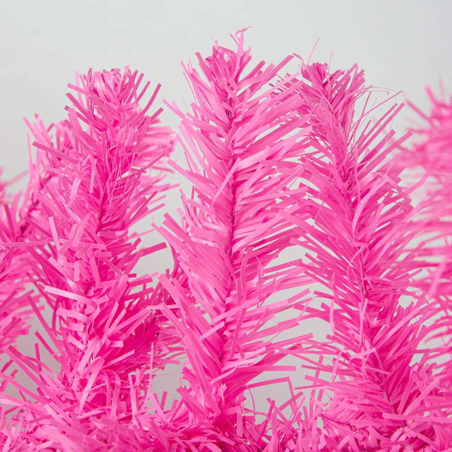 9' PVC Pine Garland: Pink (201 Tips)