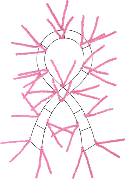 24" Support Ribbon Work Form: Pink