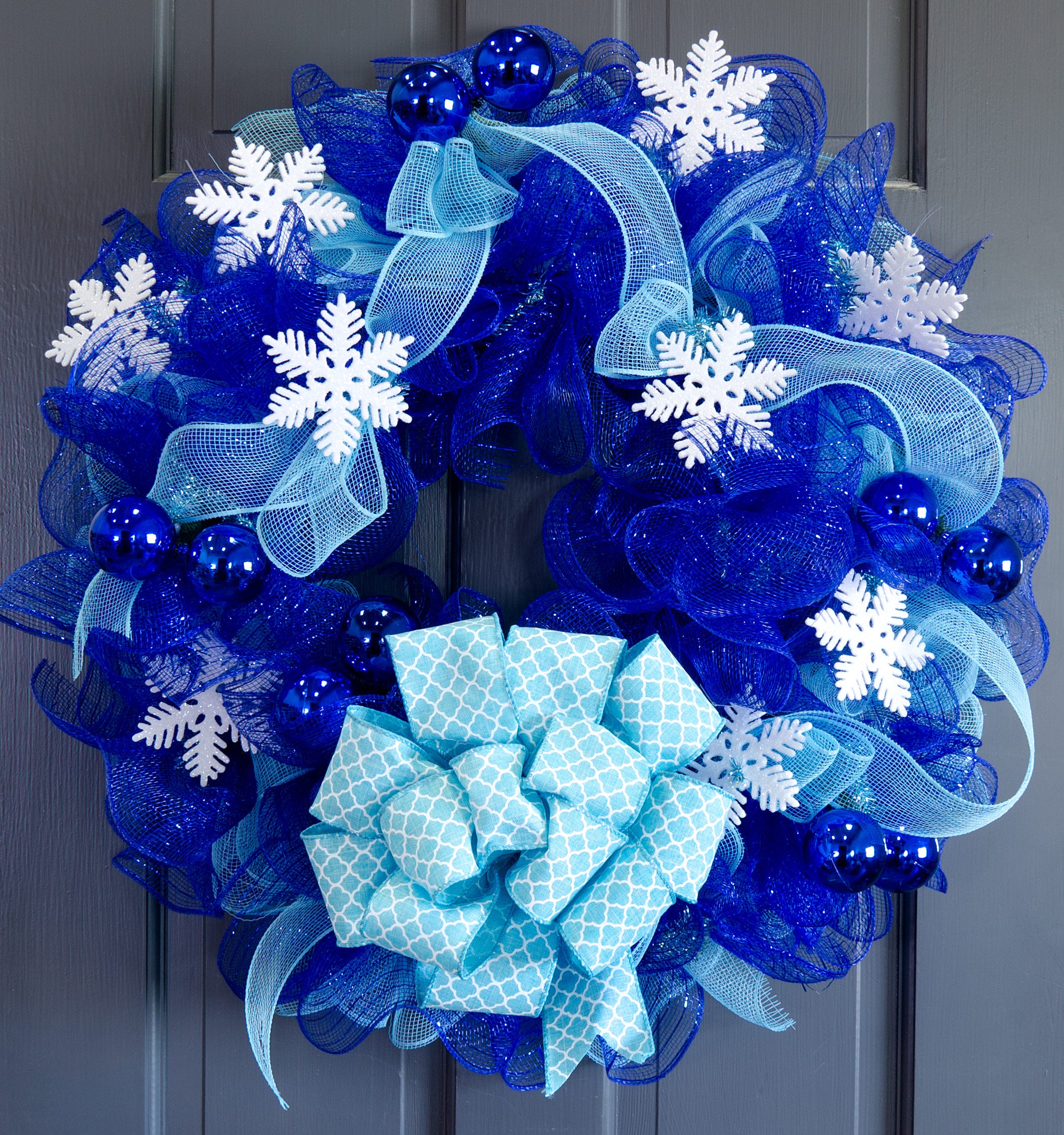 4" White Glitter Snowflake Ornaments: Set of 12