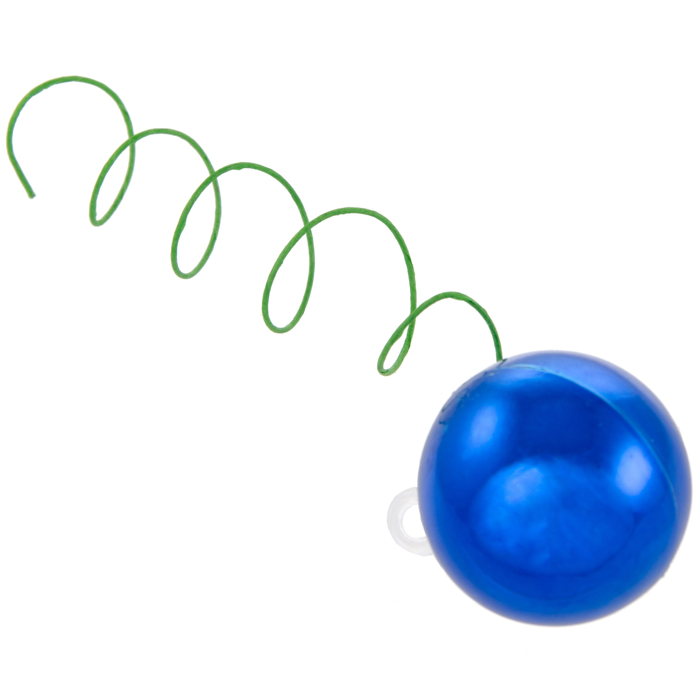 30MM Metallic Ball Ornament On Wire: Royal Blue (72)