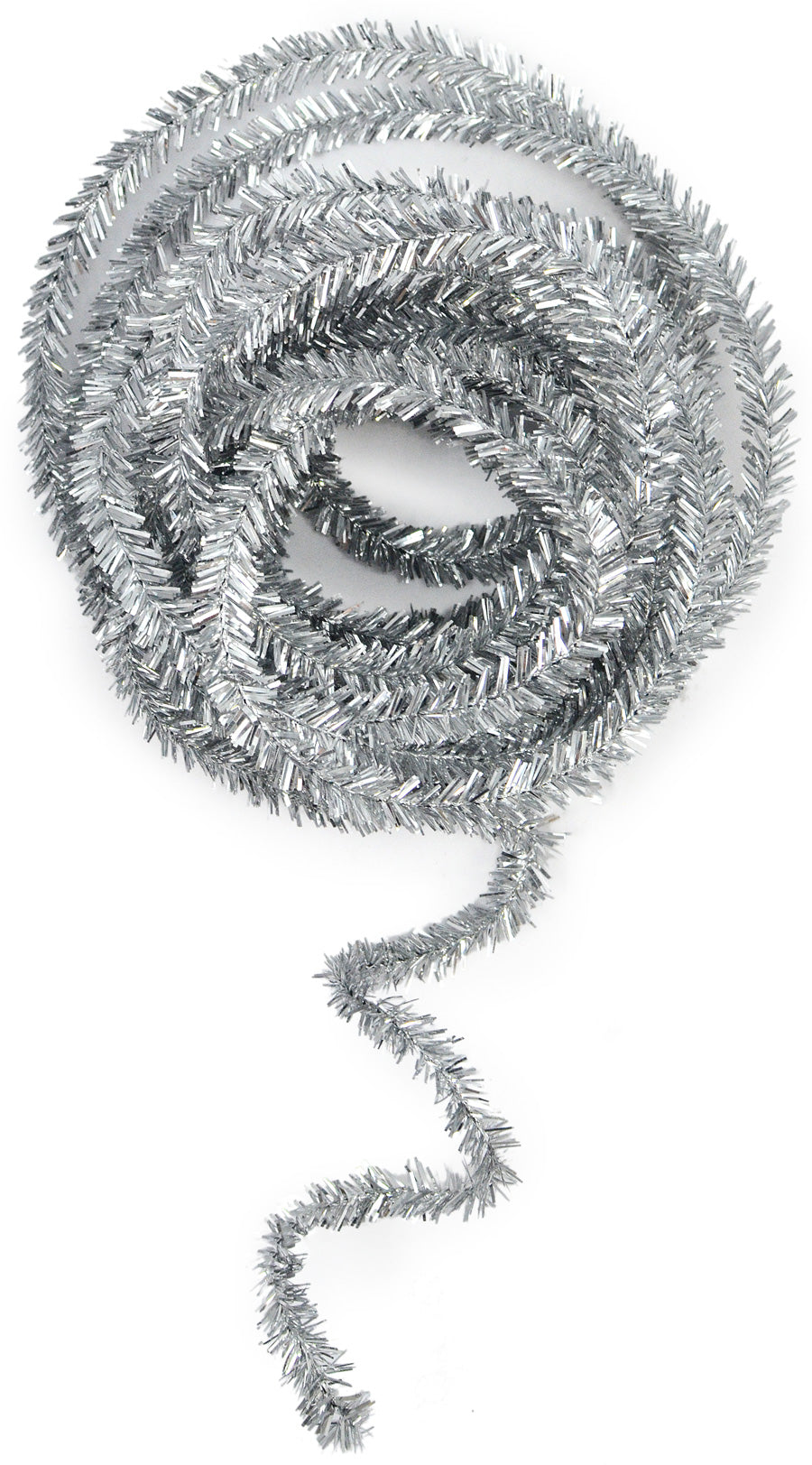 Metallic Tinsel Roping: Silver (25 Feet)