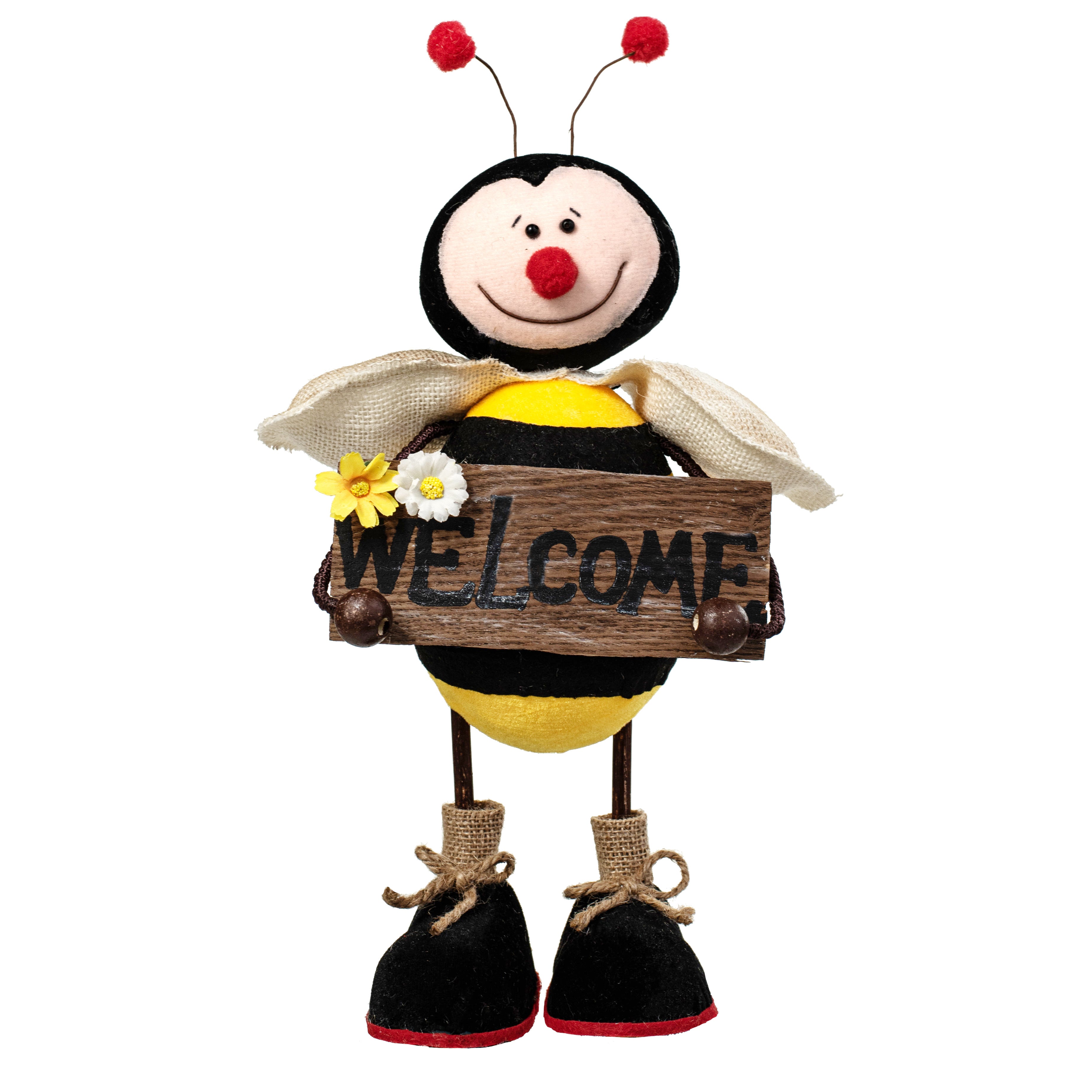 13" Standing Bee With Welcome Sign