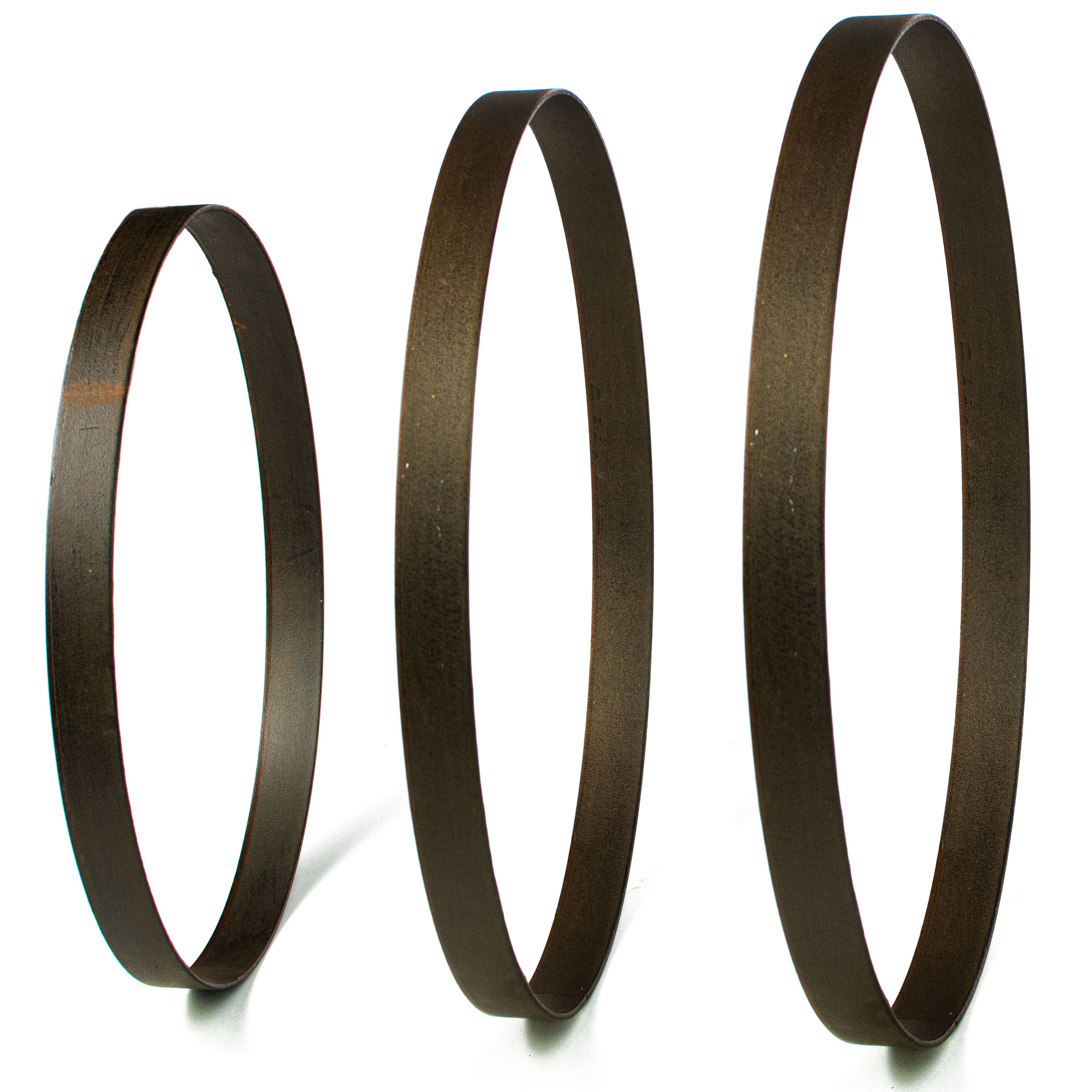 15.75-17.75" Metal Wreath Ring: Antique Rust (Set of 3)