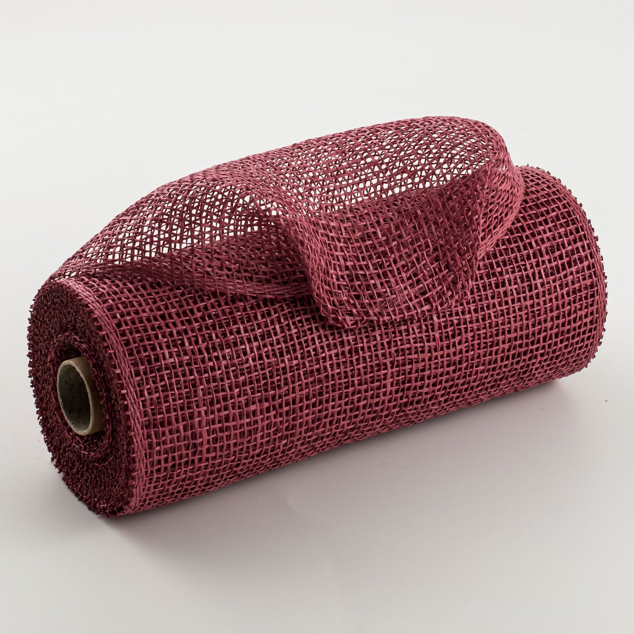 10" Poly Burlap Mesh: Cranberry Red