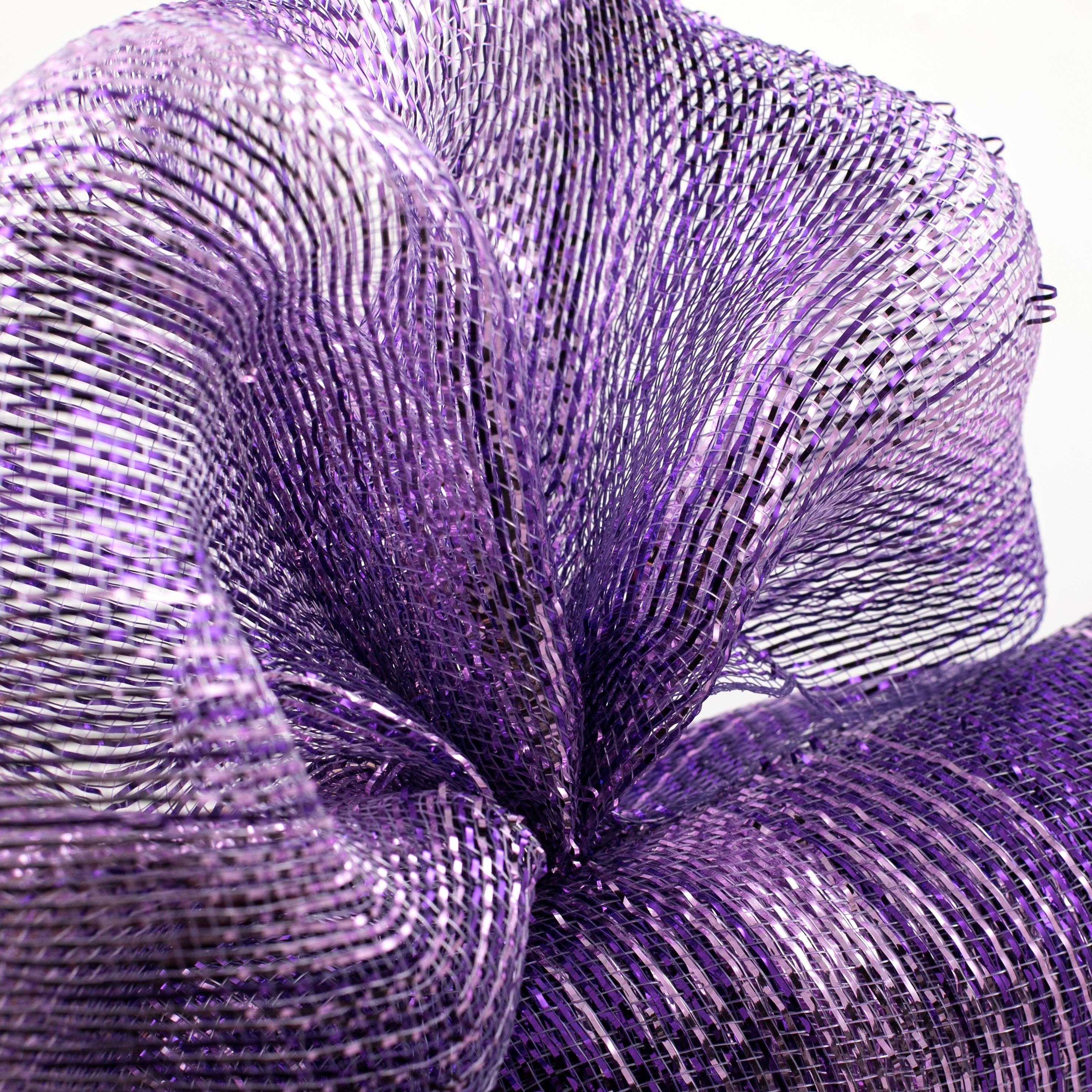 21" Poly Deco Mesh: Purple Metallic Ombré